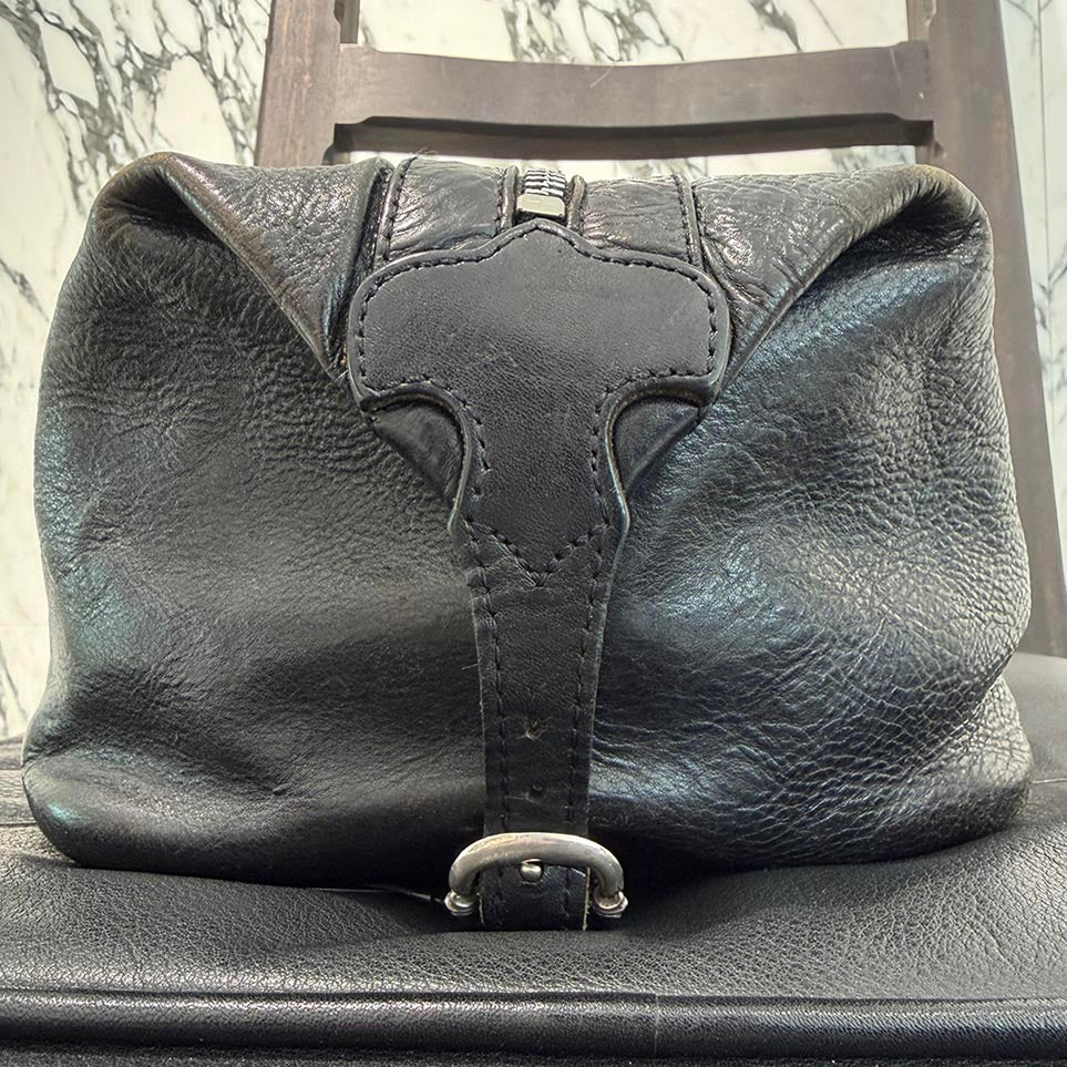 CHROME HEARTS Shaving Leather Pouch Bag  クロムハーツ シェービング レザー ポーチ バッグ