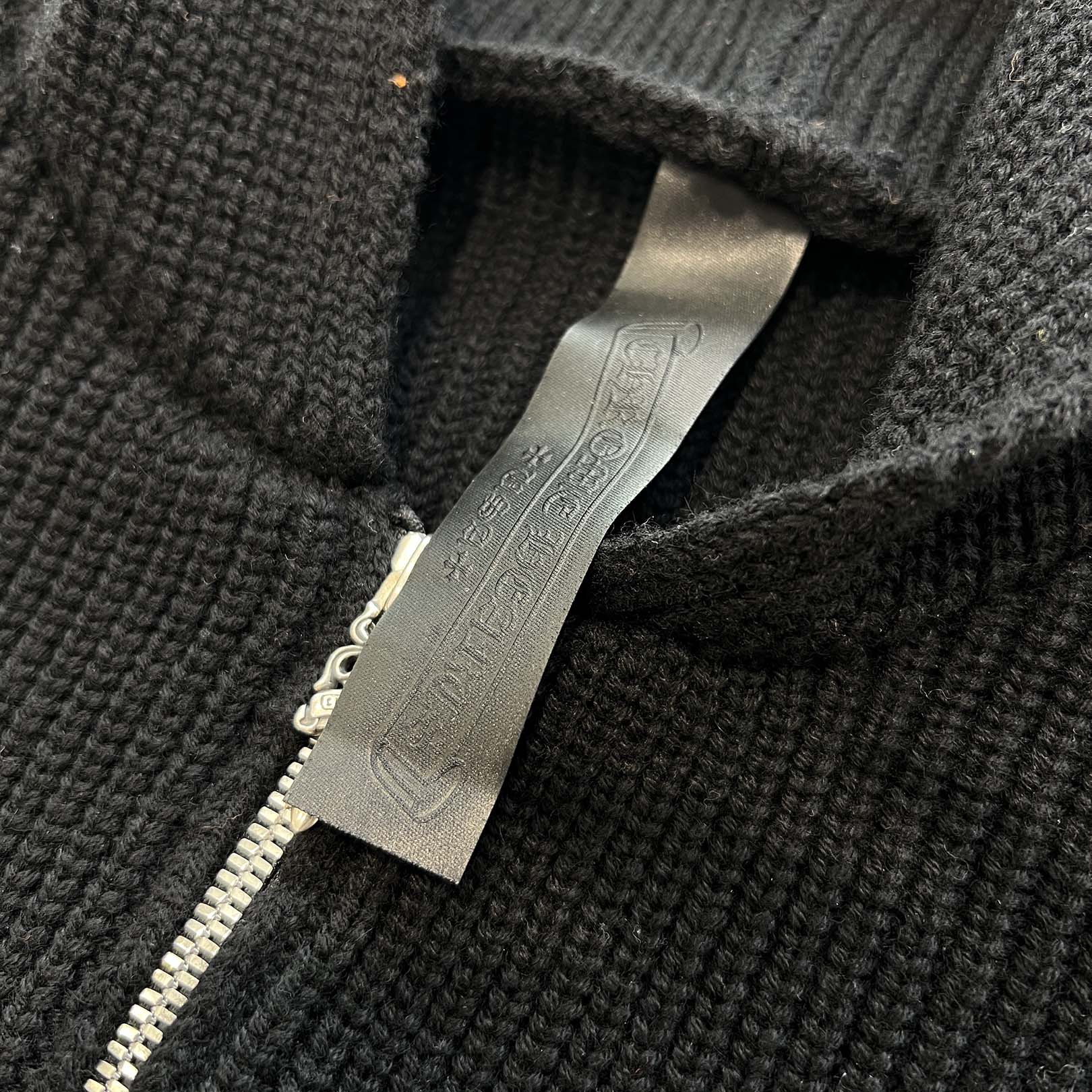 CHROME HEARTS Y NOT Cemetery Cross Patch Cashmere Zip Up Hoodie Size M クロムハーツ ワイノット セメタリークロスパッチ カシミヤ ジップアップ フーディー サイズM