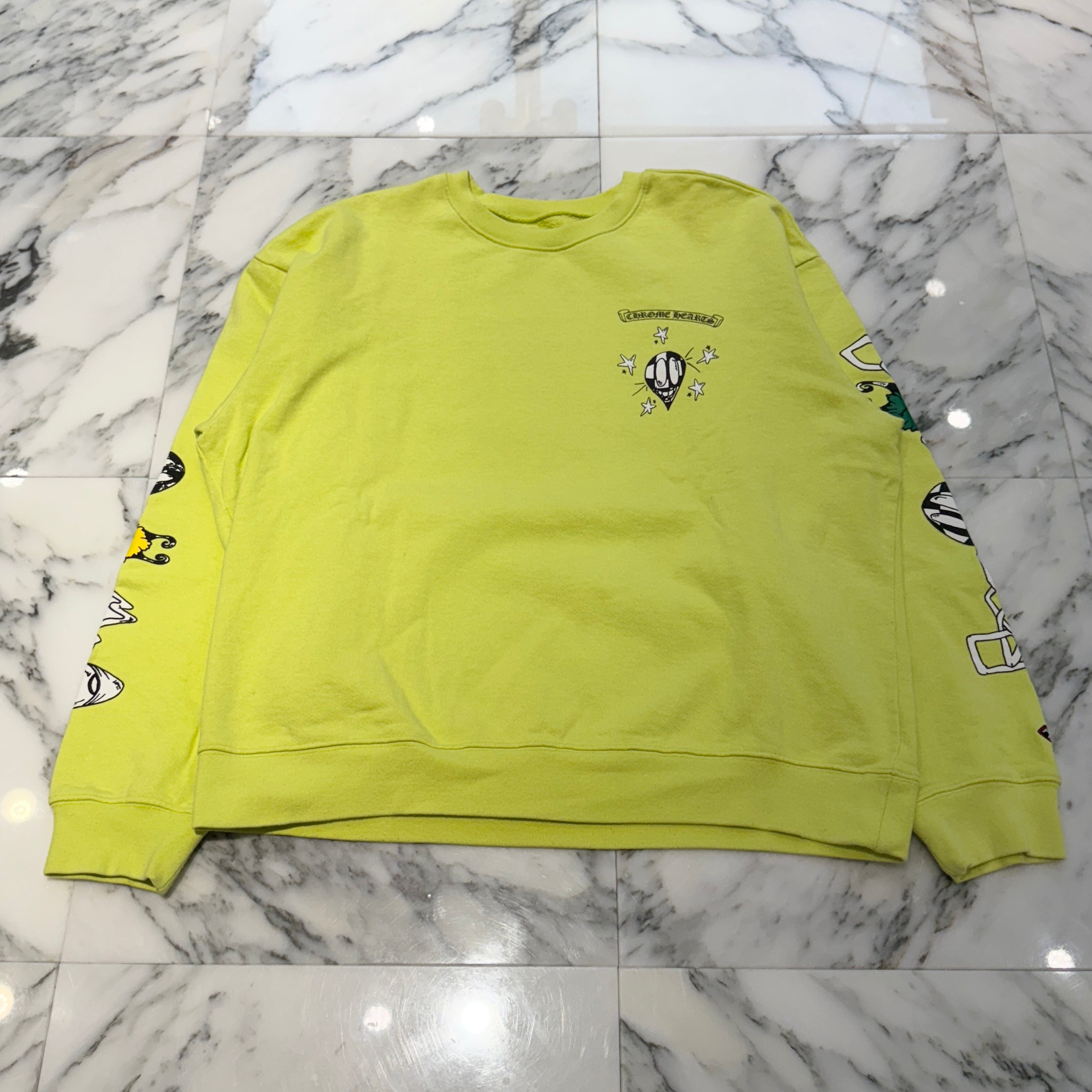 CHROME HEARTS クロムハーツ Matty Boy Link スウェットシャツ クロムハーツ マティーボーイ ブルー スウェットシャツ -SHENGLI
