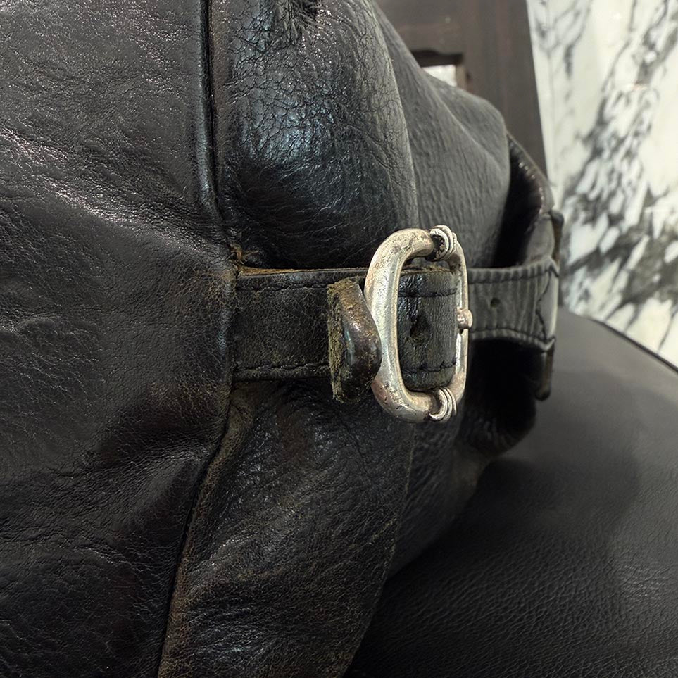 CHROME HEARTS Shaving Leather Pouch Bag  クロムハーツ シェービング レザー ポーチ バッグ