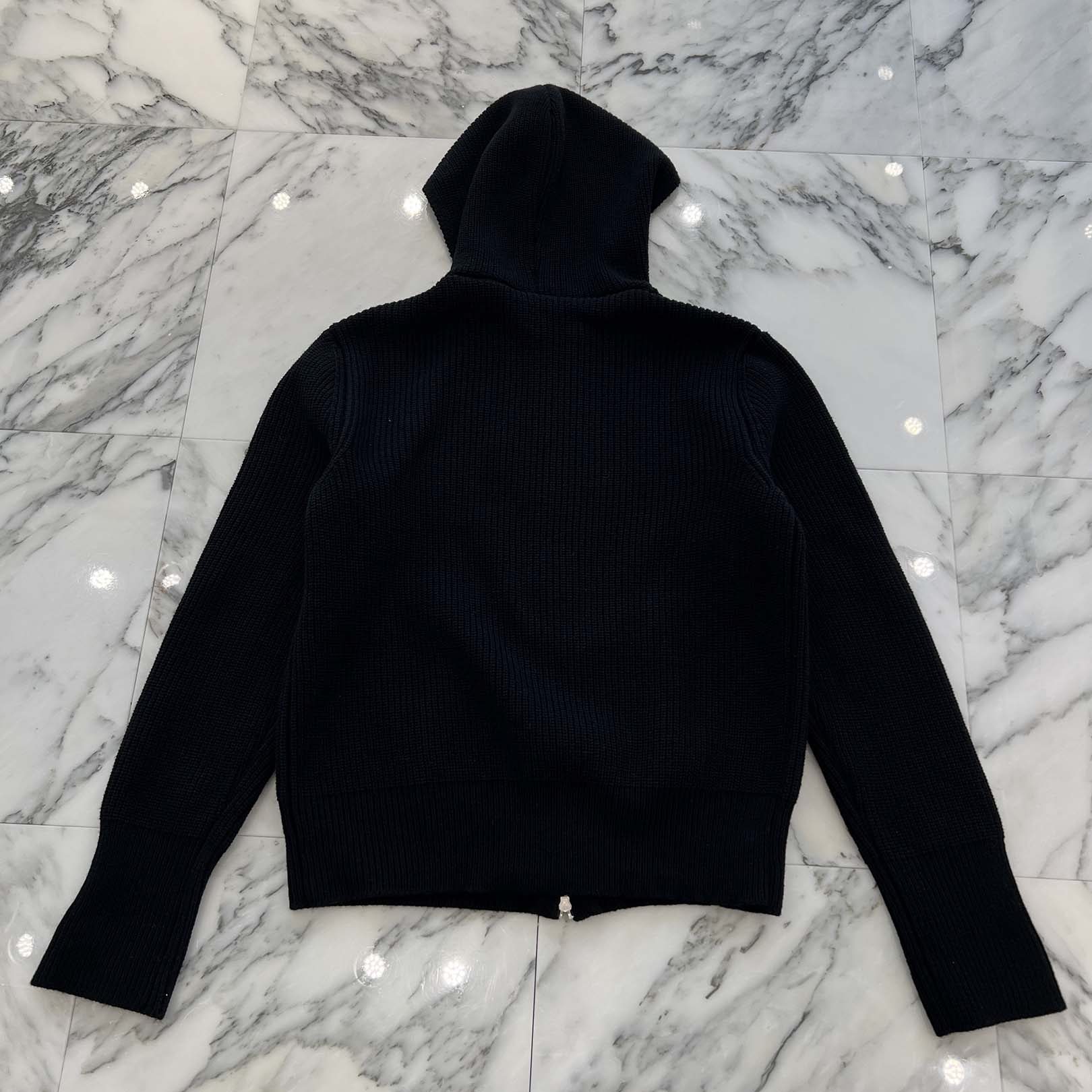 CHROME HEARTS Y NOT Cemetery Cross Patch Cashmere Zip Up Hoodie Size M クロムハーツ ワイノット セメタリークロスパッチ カシミヤ ジップアップ フーディー サイズM