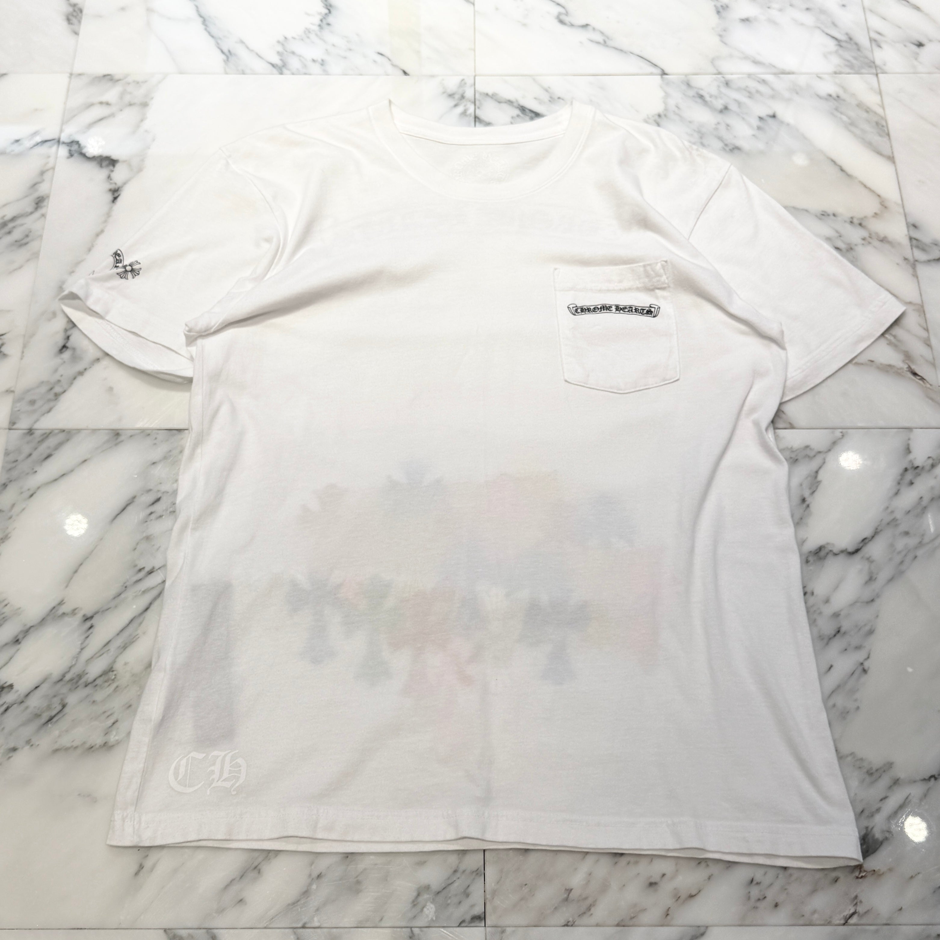 CHROME HEARTS MLTCOL CEM CRS Tee Size L クロムハーツ マルチカラー セメタリークロス Tシャツ サイズL