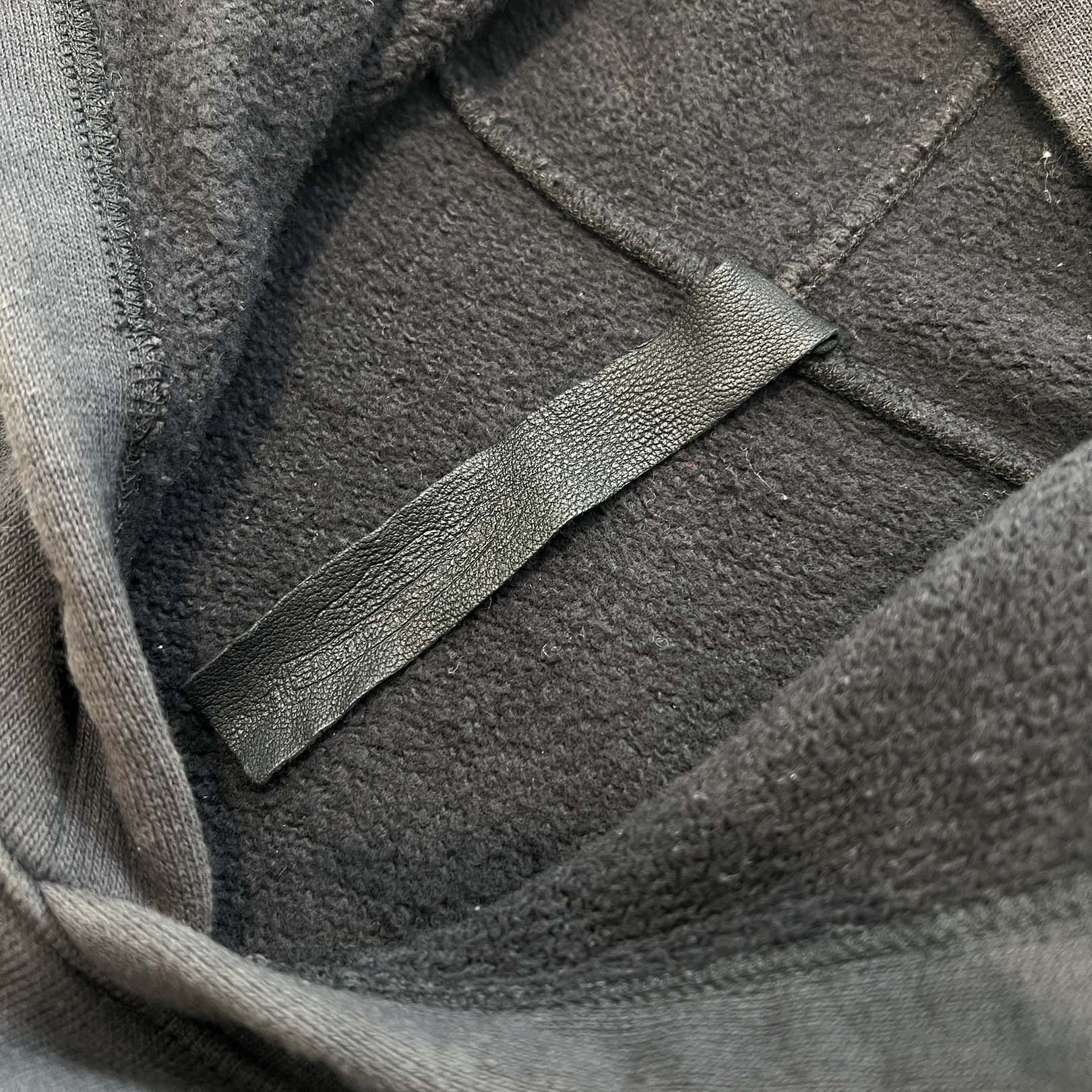 CHROME HEARTS Y NOT Cemetery Cross Leather Patch Pullover Hoodie Size L クロムハーツ ワイノット セメタリークロス レザーパッチ プルオーバーフーディ サイズL