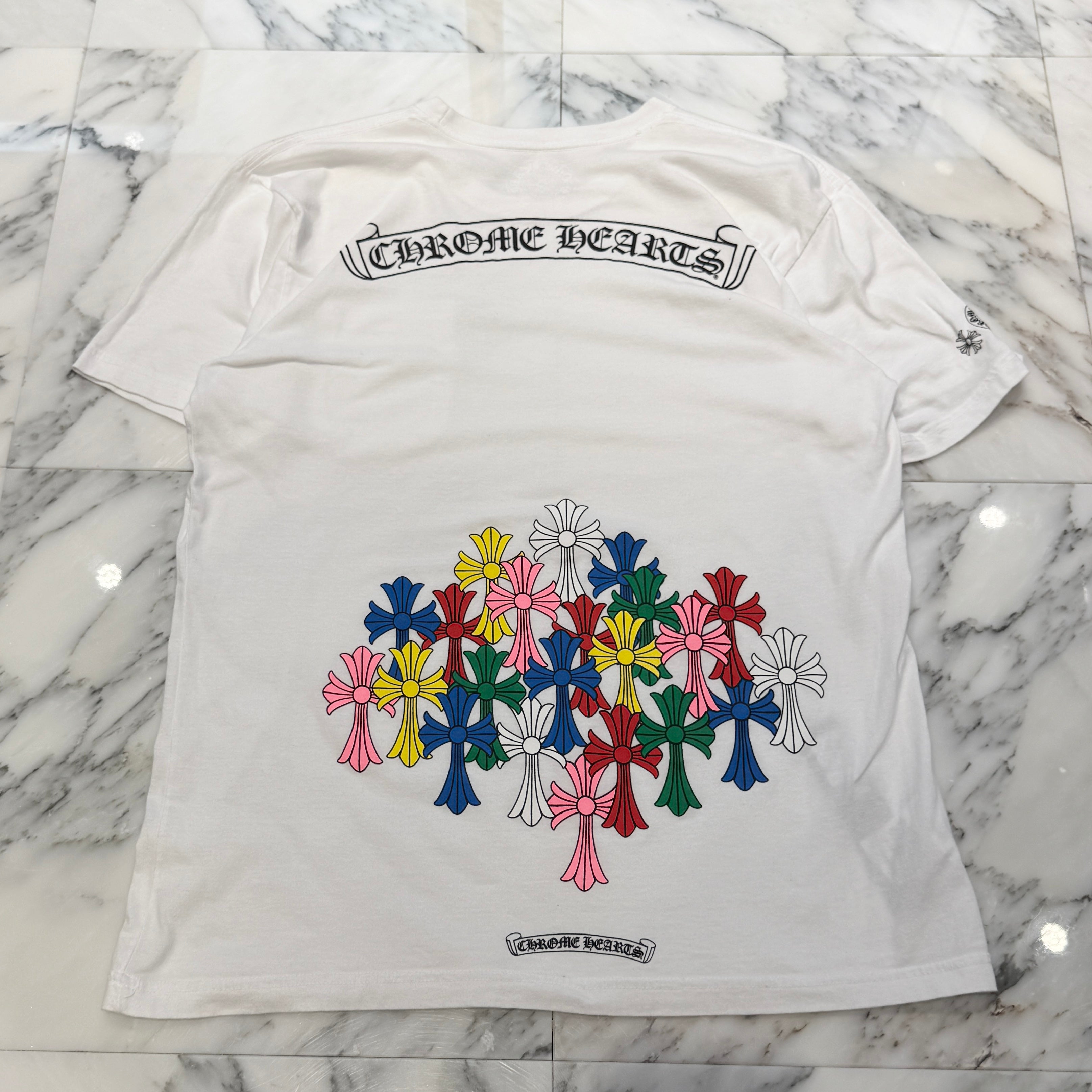 CHROME HEARTS MLTCOL CEM CRS Tee Size L クロムハーツ マルチカラー セメタリークロス Tシャツ サイズL