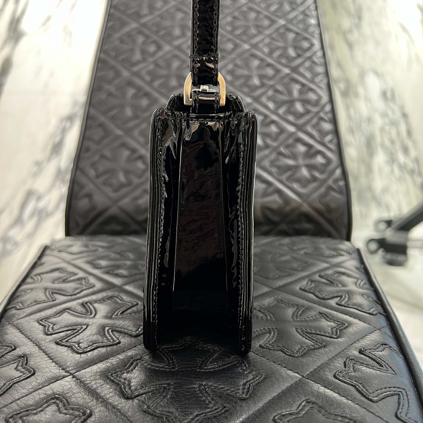 CHROME HEARTS The Night Patent Leather Hand Bag クロムハーツ ザ・ナイト パテントレザー ハンドバッグ