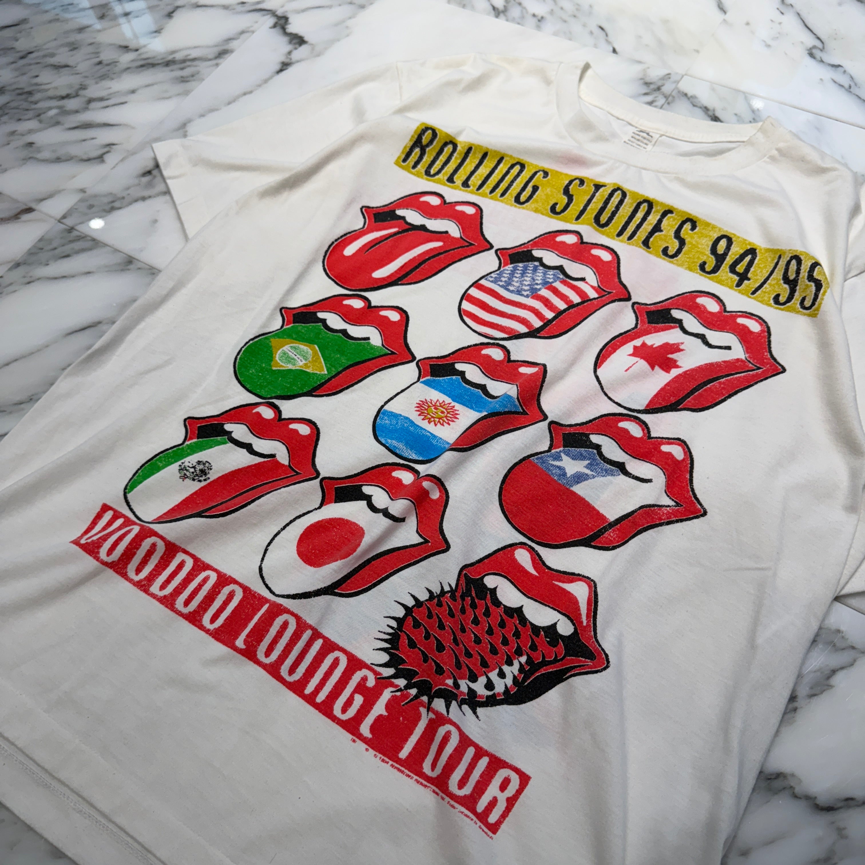 ローリングストーンズ 1995 XL ヴードゥーラウンジ アートTシャツ ローリングストーンズ 1995 XL ヴードゥーラウンジ アートTシャツ