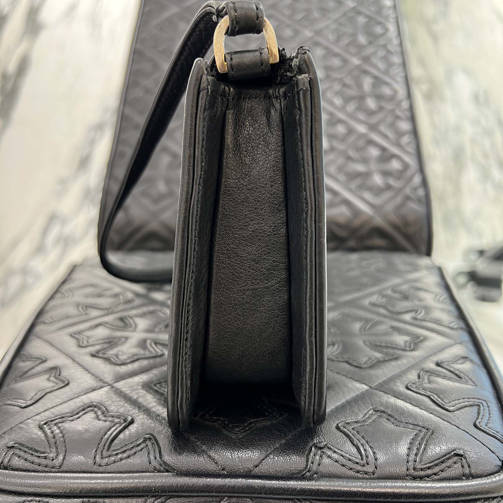 CHROME HEARTS The Night Leather Hand Bag クロムハーツ ザ・ナイト レザー ハンドバッグ