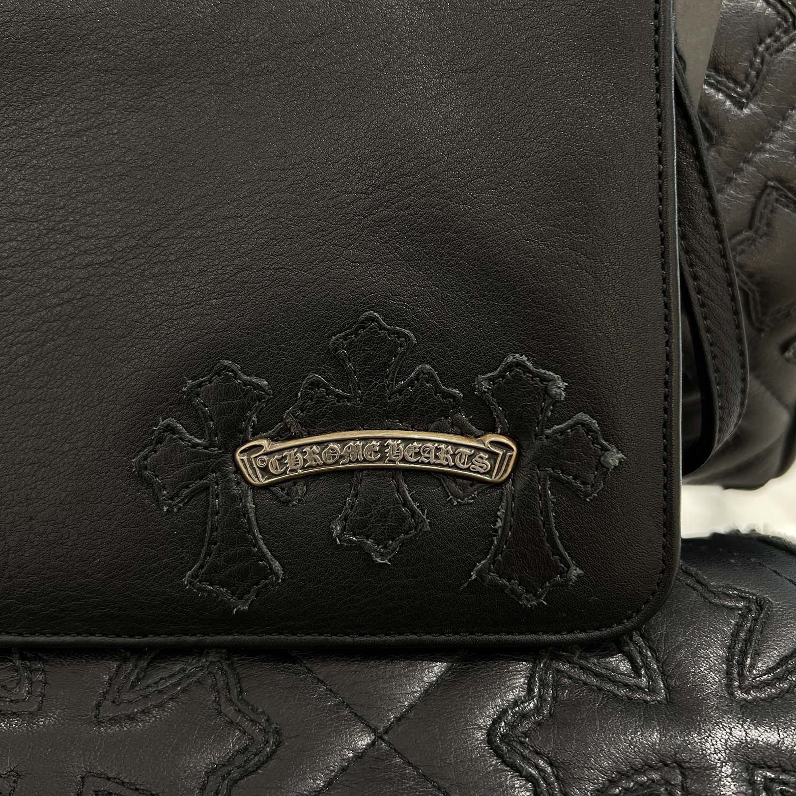 CHROME HEARTS The Night Leather Hand Bag クロムハーツ ザ・ナイト レザー ハンドバッグ