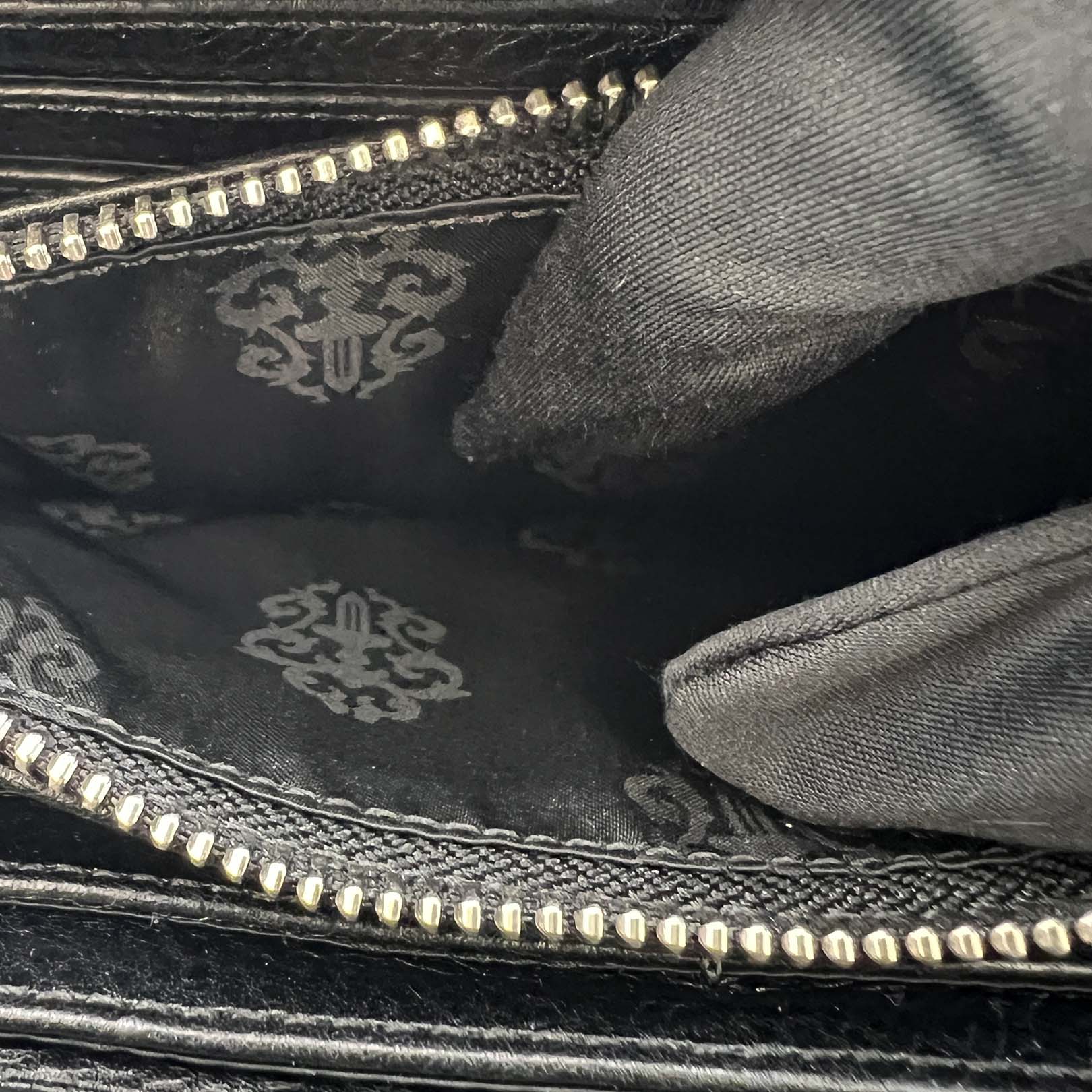 CHROME HEARTS CHROME HEARTS REC F ZIP Fully Loaded Pyramid CH Plus Studs Leather Wallet クロムハーツ REC F ジップ フーリィローデッド ピラミッド CHプラス スタッズ レザーウォレット