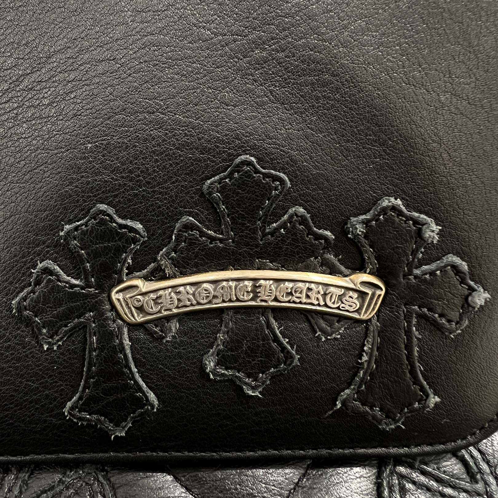CHROME HEARTS The Night Leather Hand Bag クロムハーツ ザ・ナイト レザー ハンドバッグ