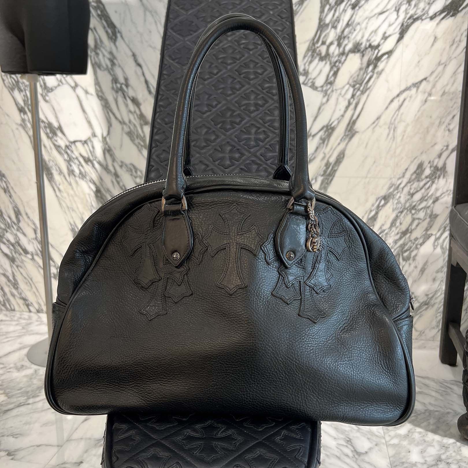 CHROME HEARTS Medium GYM Cemetery Cross Patch Hand Bag クロムハーツ ミディアム ジム セメタリークロスパッチ ハンドバッグ