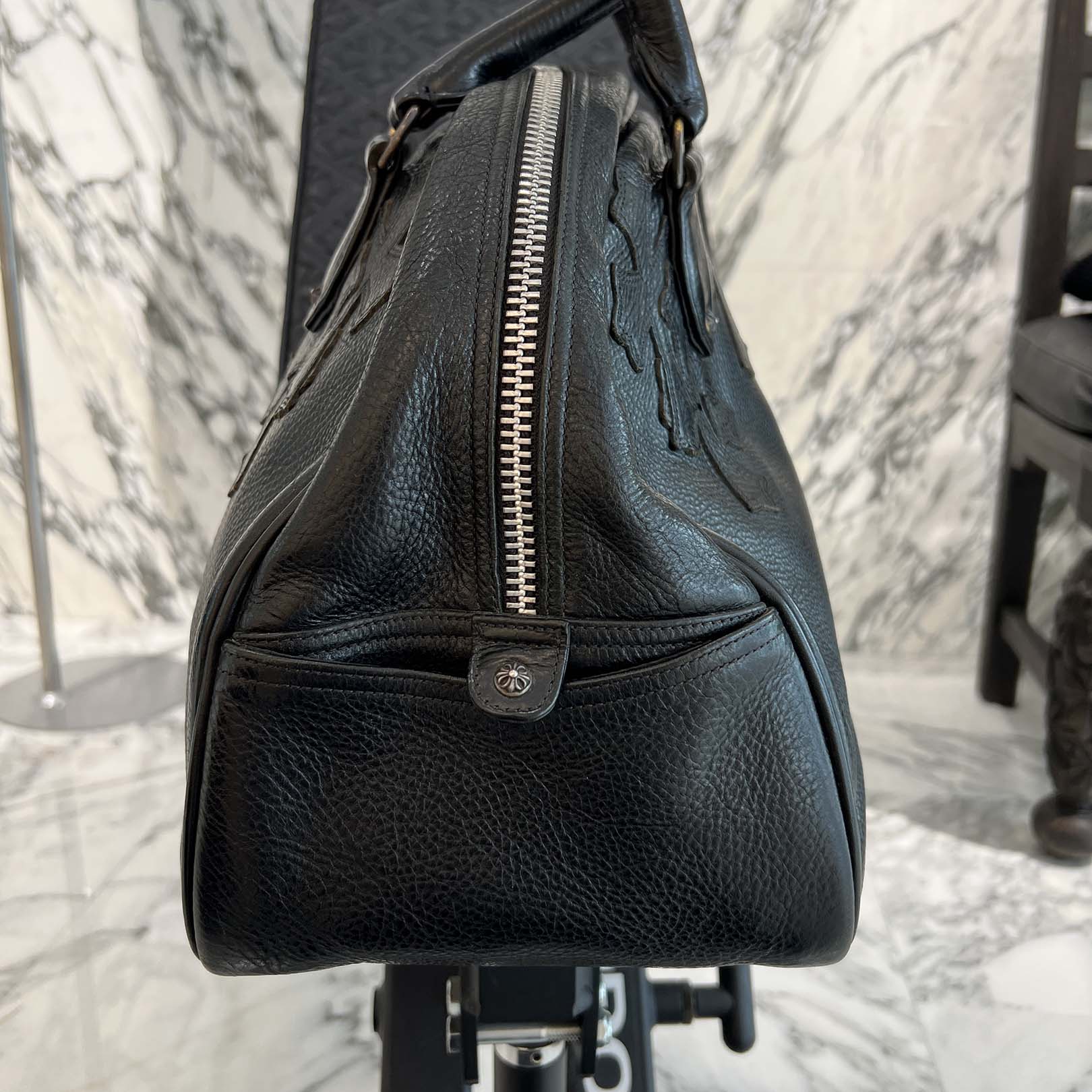 CHROME HEARTS Medium GYM Cemetery Cross Patch Hand Bag クロムハーツ ミディアム ジム セメタリークロスパッチ ハンドバッグ