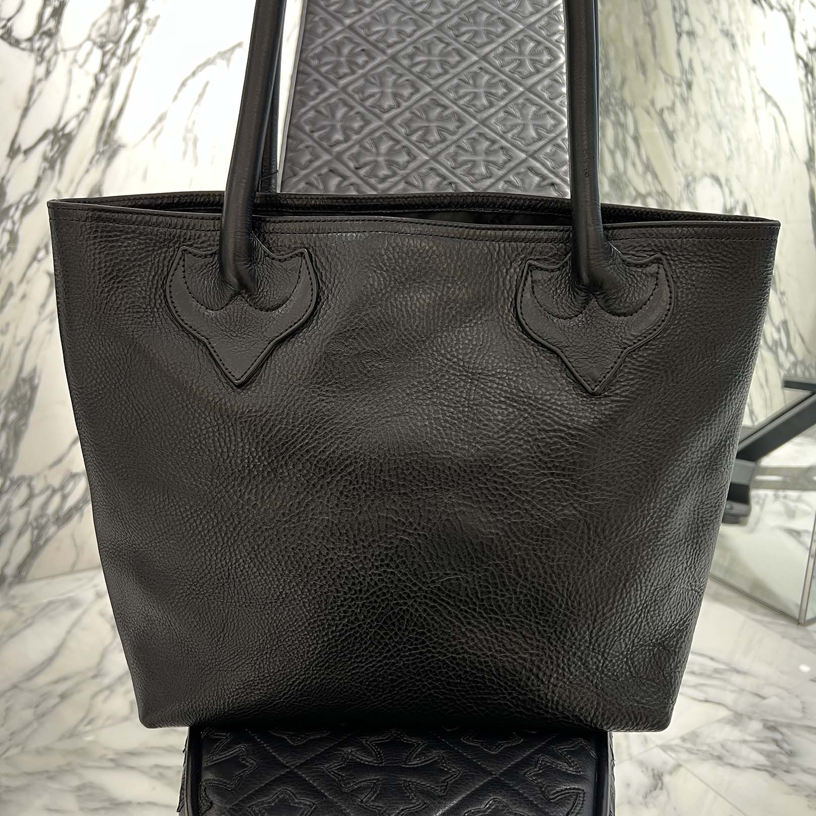 CHROME HEARTS 1 Cross Leather Patch FS Tote Bag クロムハーツ 1クロス レザーパッチ FS トートバッグ
