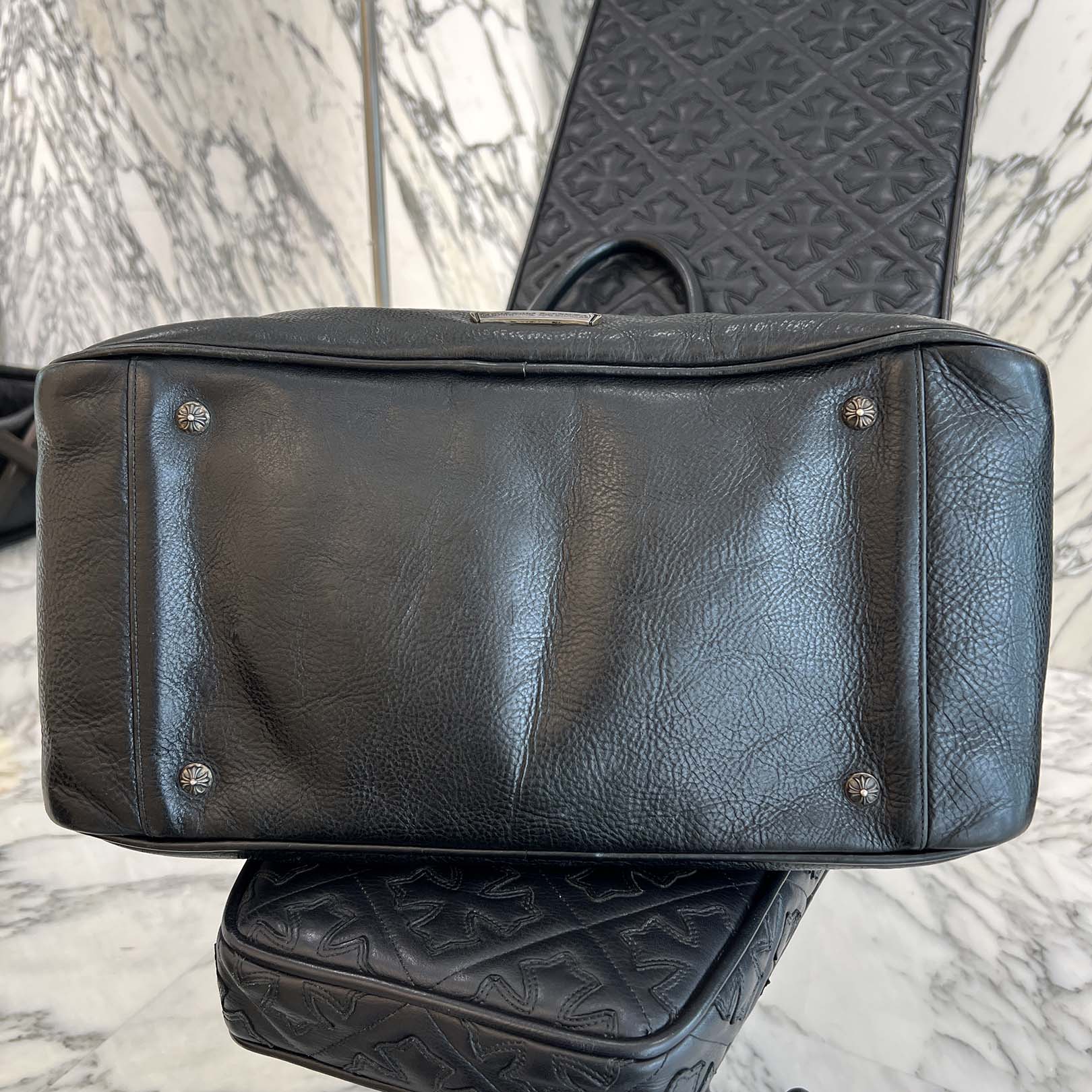 CHROME HEARTS Medium GYM Cemetery Cross Patch Hand Bag クロムハーツ ミディアム ジム セメタリークロスパッチ ハンドバッグ