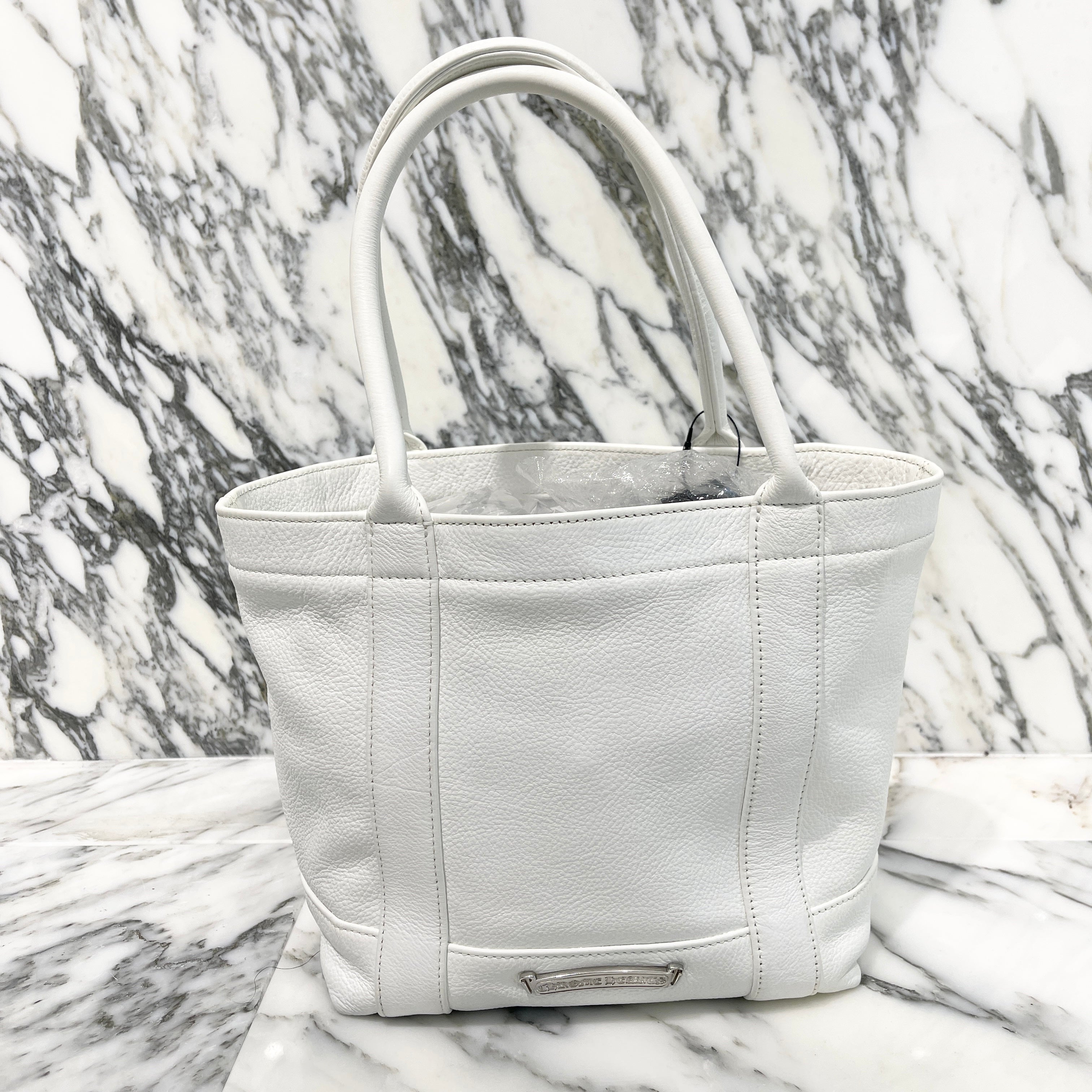 CHROME HEARTS 3 Cemetery Cross Patch Leather Tote Mini Bag クロムハーツ 3セメタリークロスパッチ レザー トートミニバッグ