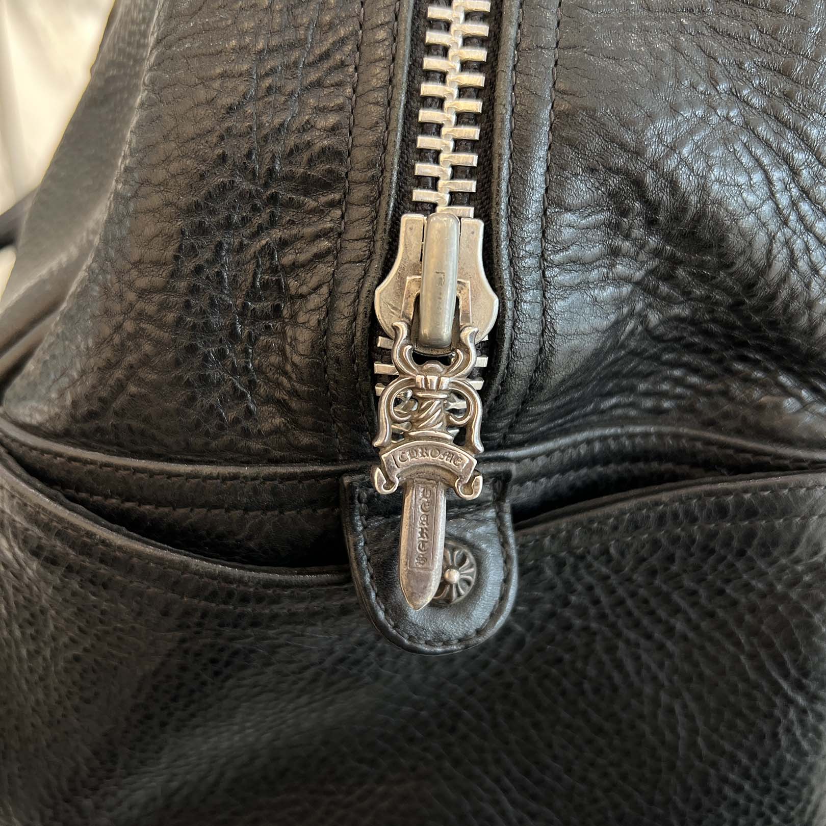 CHROME HEARTS Medium GYM Cemetery Cross Patch Hand Bag クロムハーツ ミディアム ジム セメタリークロスパッチ ハンドバッグ