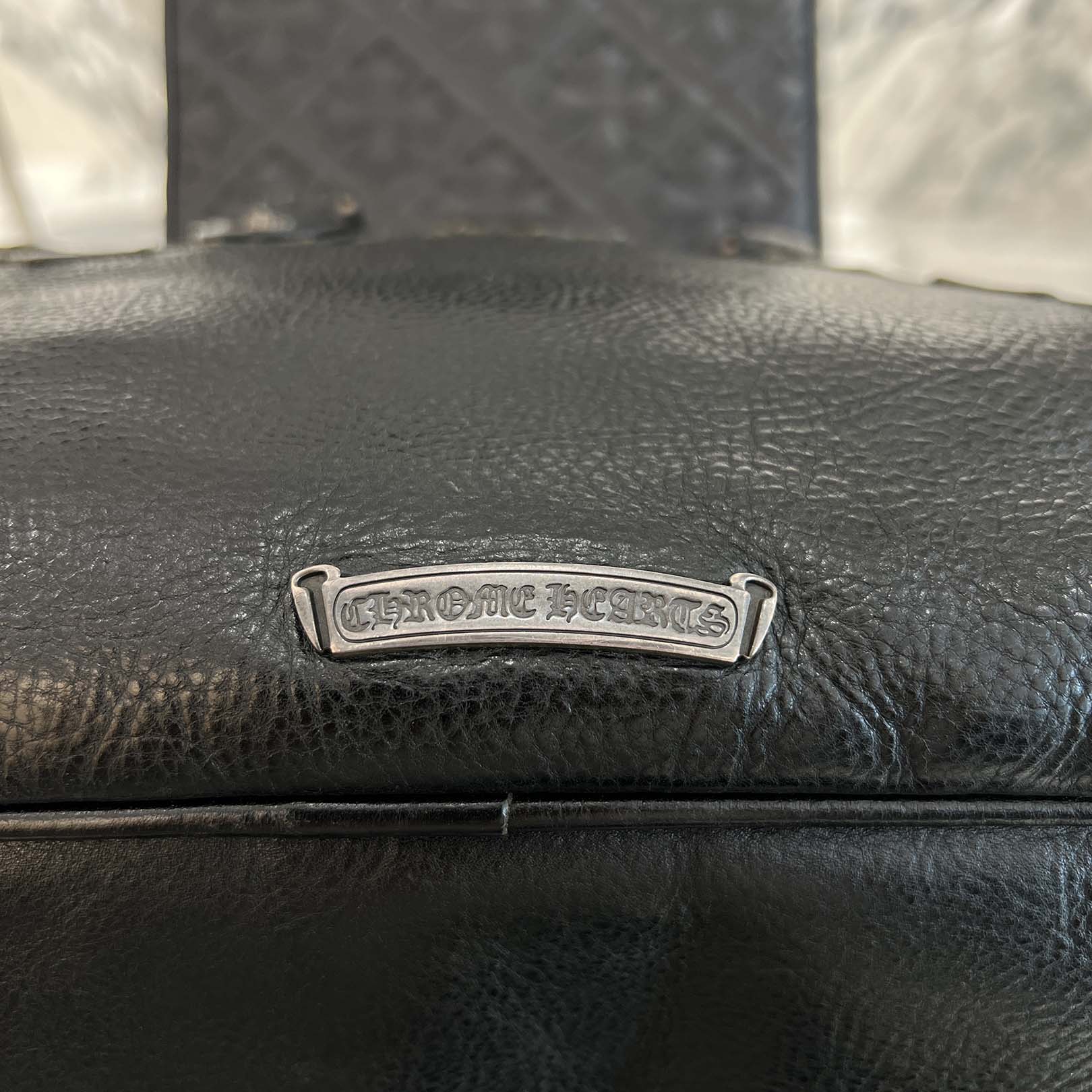 CHROME HEARTS Medium GYM Cemetery Cross Patch Hand Bag クロムハーツ ミディアム ジム セメタリークロスパッチ ハンドバッグ