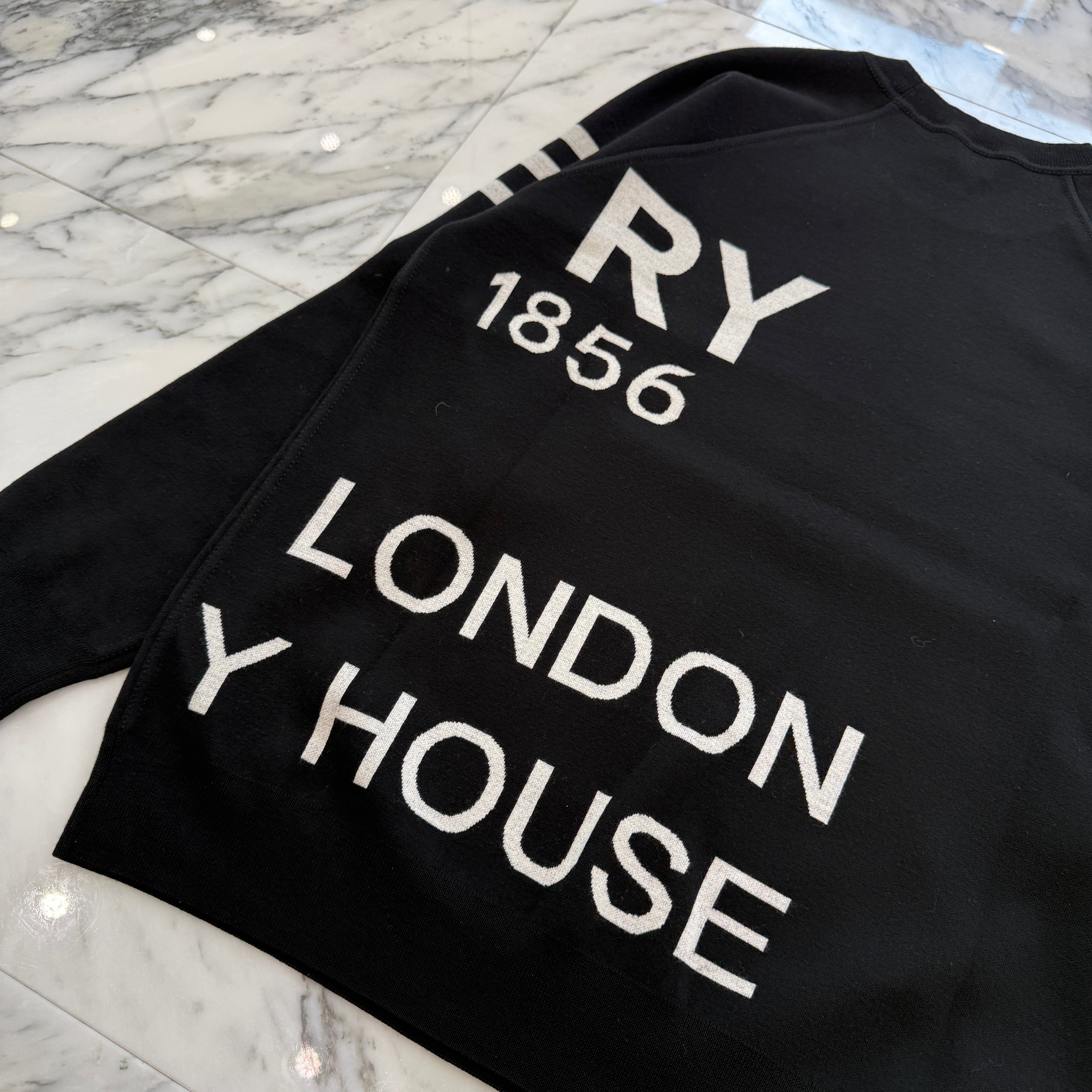 BURBERRY 2022AW Horseferry Intarsia Knit Sweater 8013334 Size L バーバリー ホースフェリー インターシャ ニットセーター サイズL