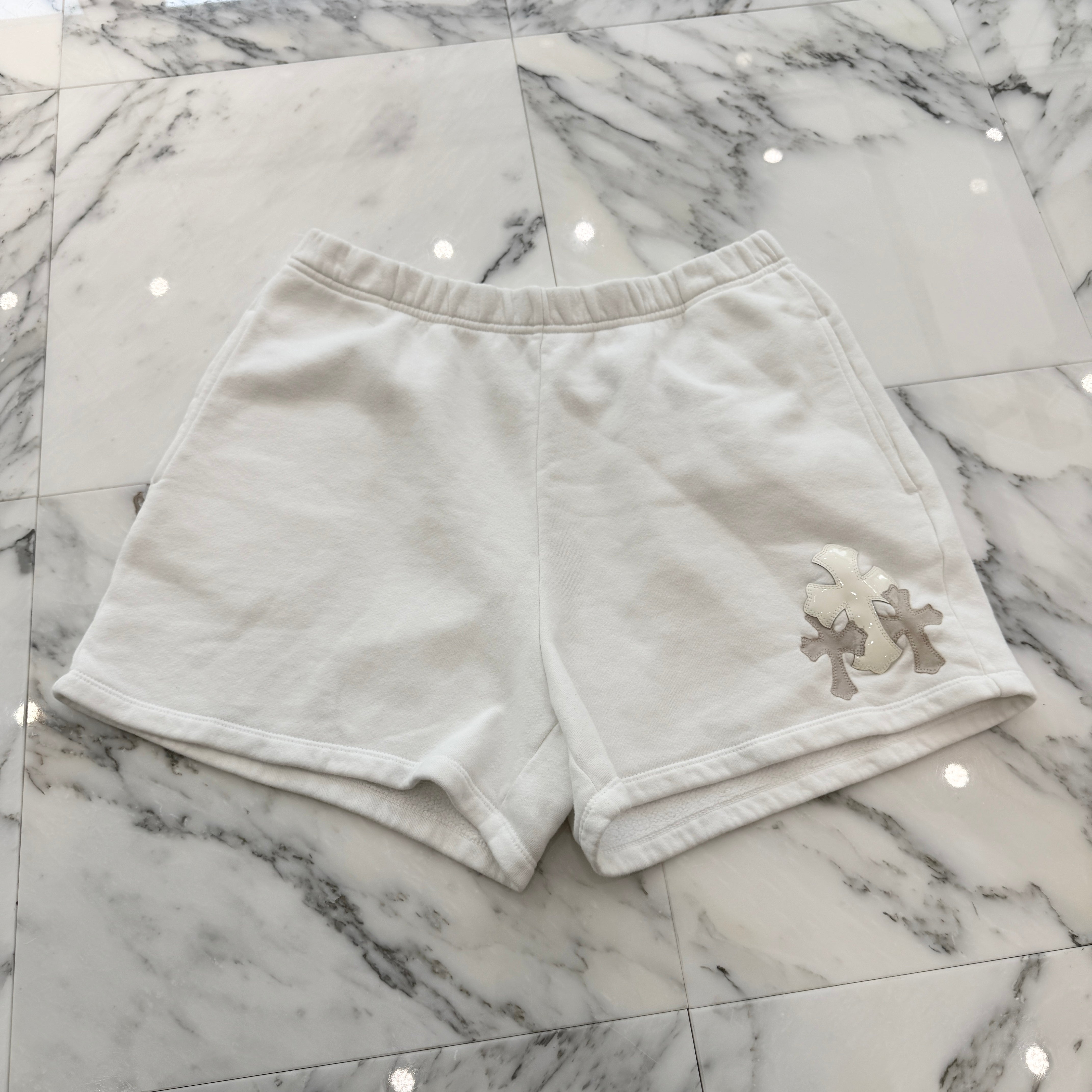 CHROME HEARTS Y NOT 3 Cemetery Cross Patch Sweat Shorts Size M クロムハーツ ワイノット 3セメタリークロスパッチ スウェットショーツ サイズM