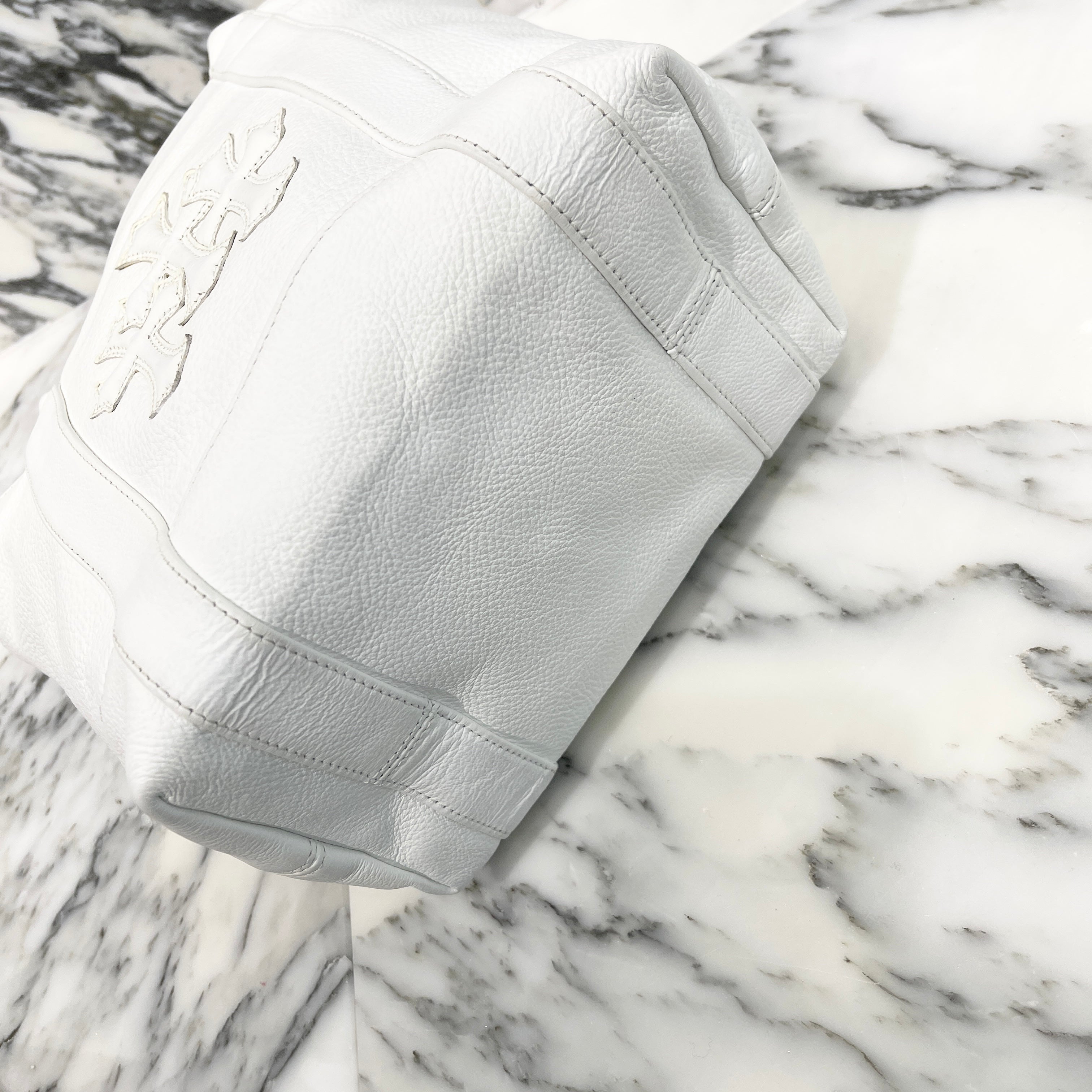 CHROME HEARTS 3 Cemetery Cross Patch Leather Tote Mini Bag クロムハーツ 3セメタリークロスパッチ レザー トートミニバッグ