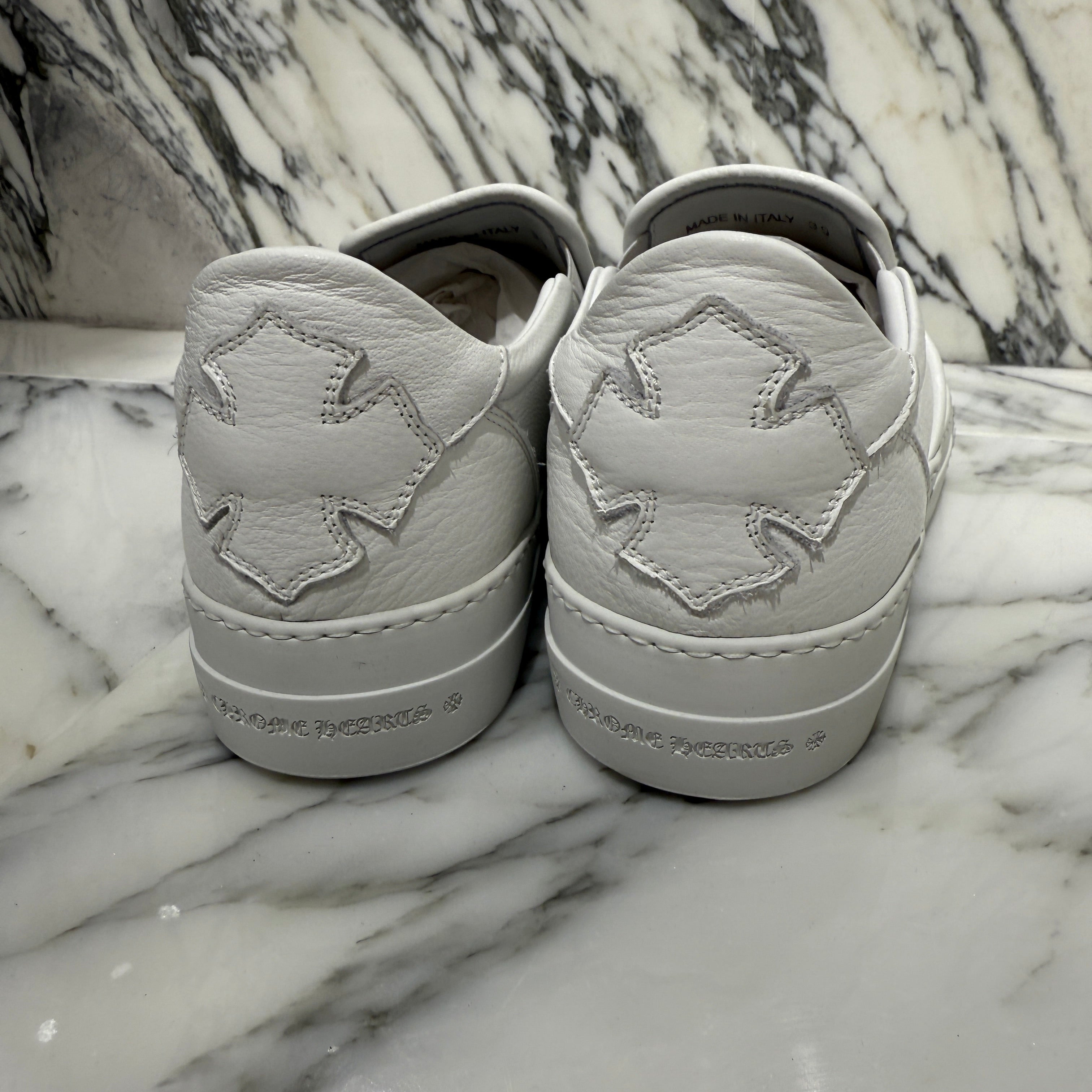 CHROME HEARTS CH Plus Leather Patch Dagger Slip On Size 39 クロムハーツ CHプラス レザーパッチ ダガー スリッポン サイズ39