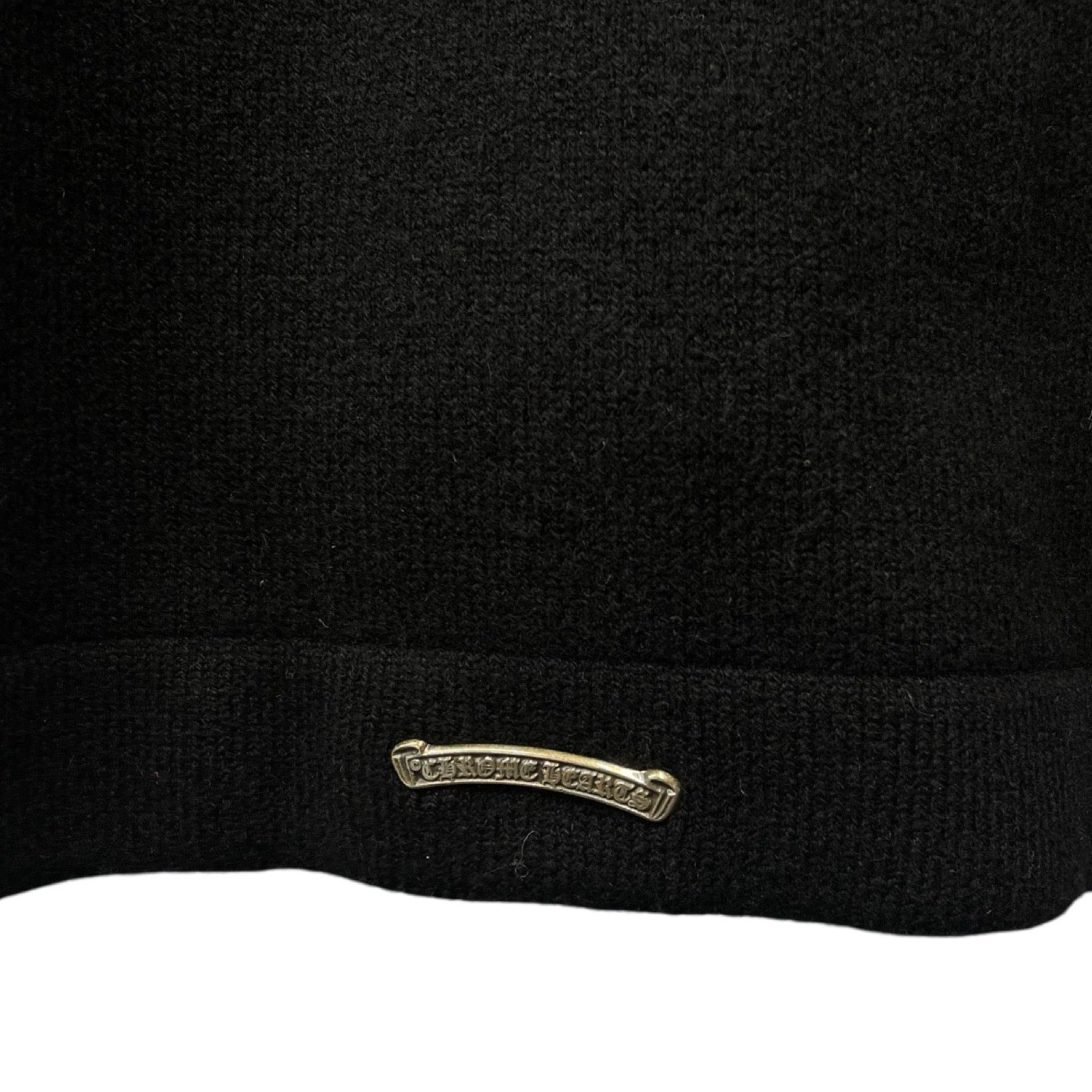 CHROME HEARTS King Taco 3 Cemetery Cross Cashmere Zip Up Hoodie Size L