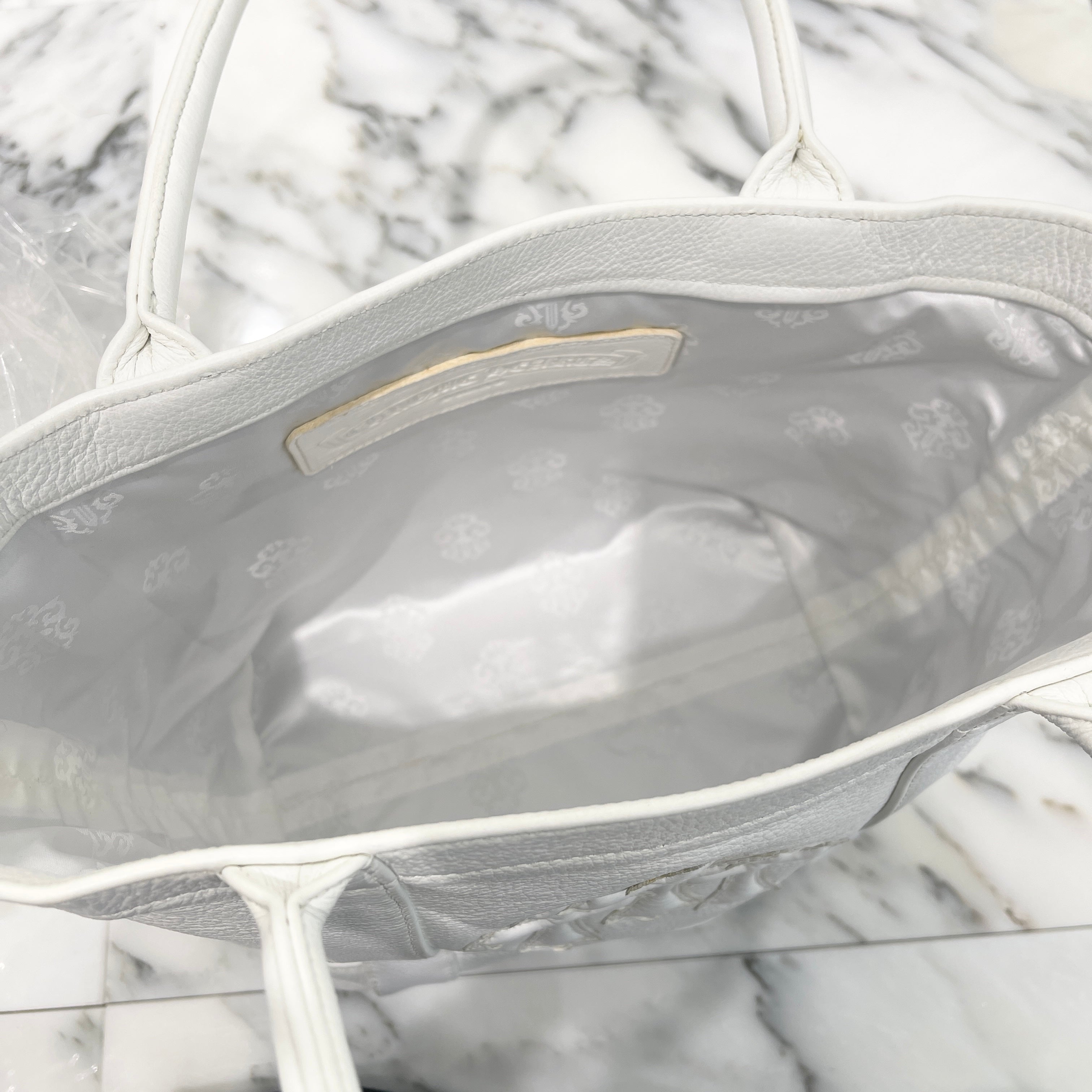 CHROME HEARTS 3 Cemetery Cross Patch Leather Tote Mini Bag クロムハーツ 3セメタリークロスパッチ レザー トートミニバッグ