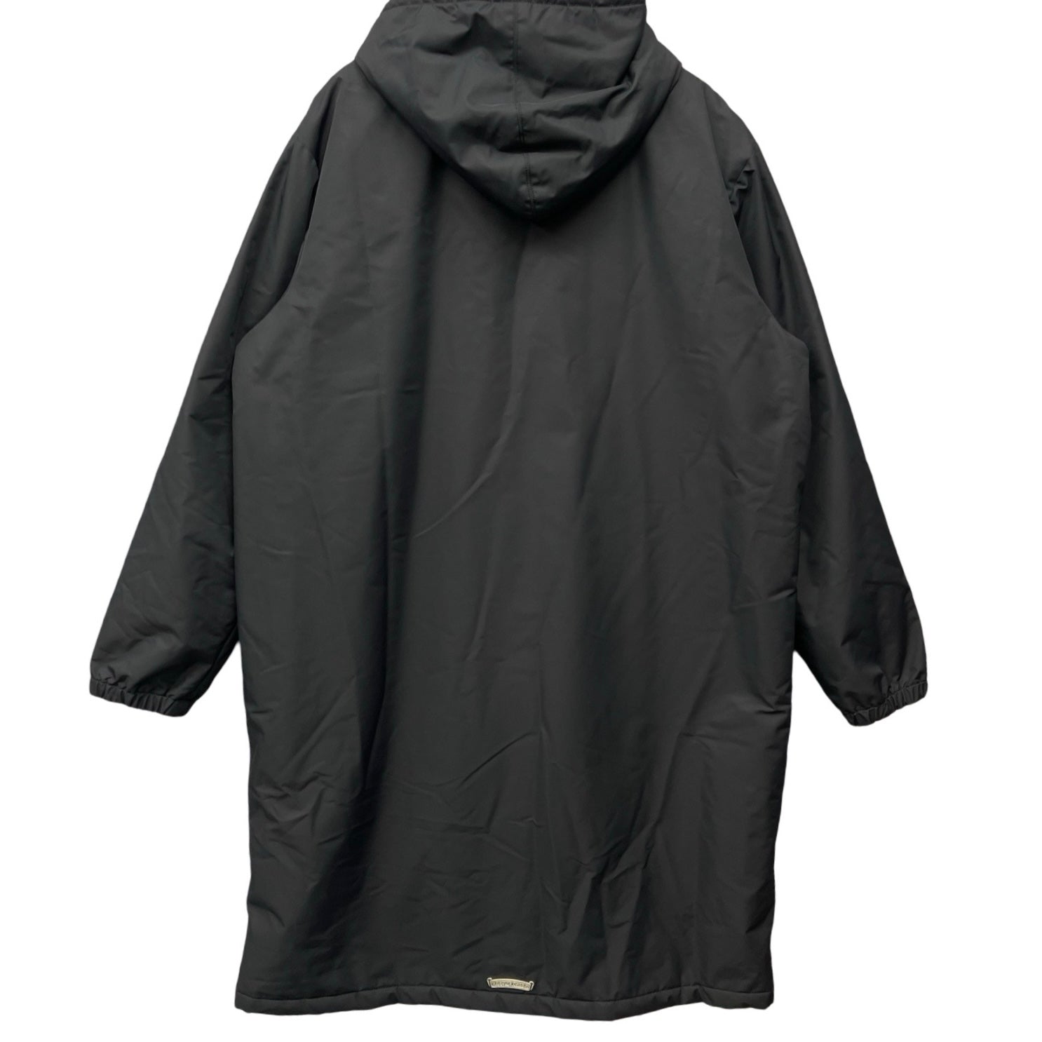 CHROME HEARTS HURRICANE Dagger Zip Up Nylon Leather Long Coat Size L