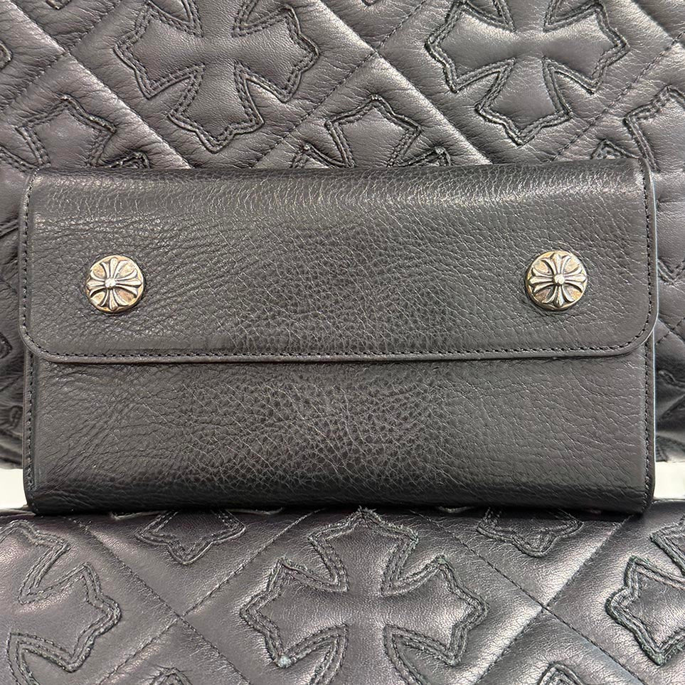 CHROME HEARTS Wave Cross Ball Wallet クロムハーツ ウェーブクロスボール ウォレット