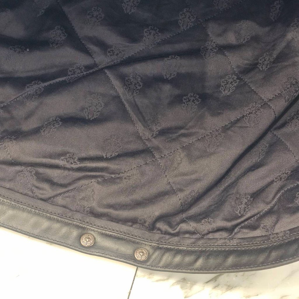 CHROME HEARTS Horsehide Whiplash Leather Jacket Size M クロムハーツ ホースハイド ウィップラッシュレザージャケット サイズM