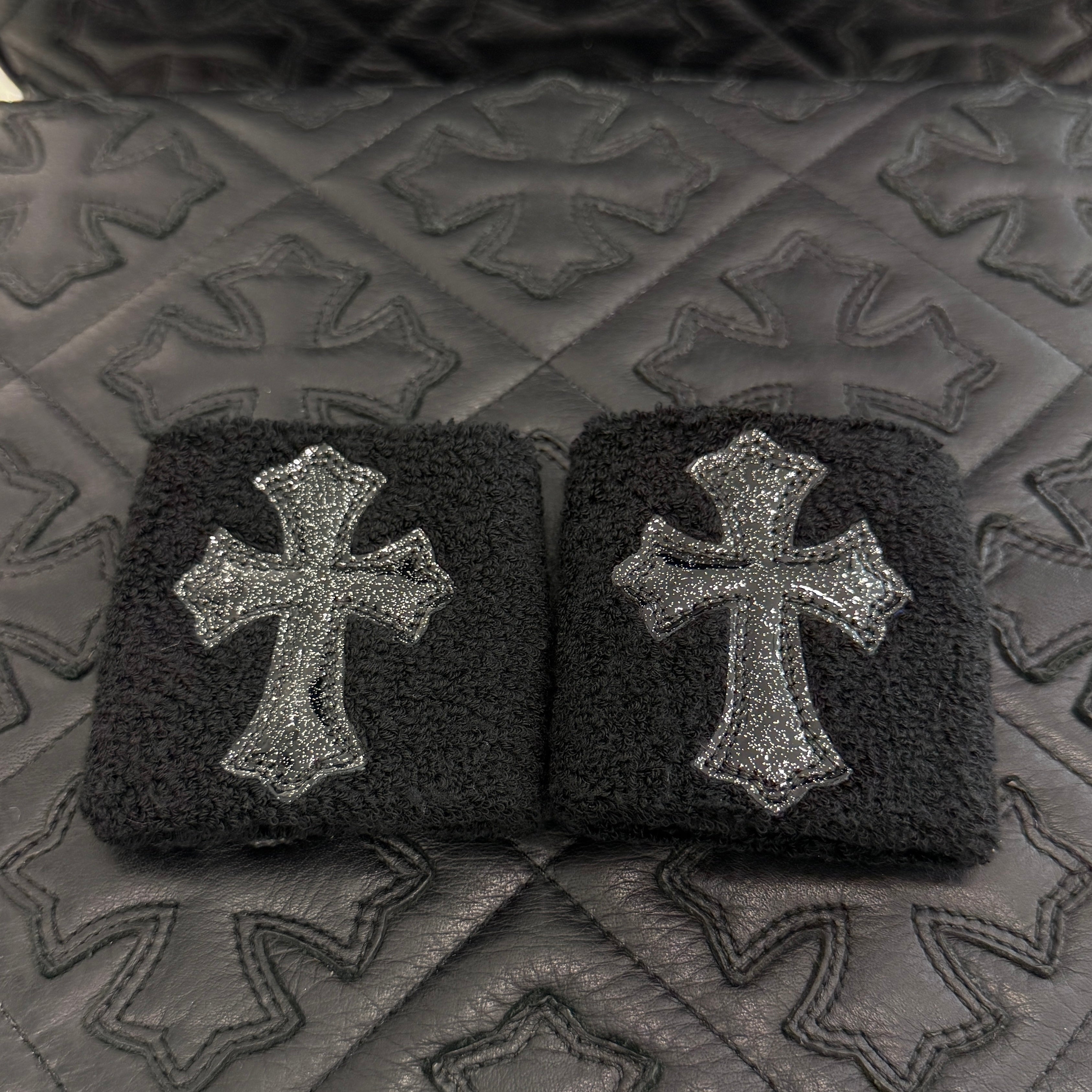 CHROME HEARTS Galaxy Patent Leather Cross Patch Wrist Band Size ONE SIZE（7cm）クロムハーツ ギャラクシーパテントレザー クロスパッチ リストバンド サイズONE SIZE（7cm）