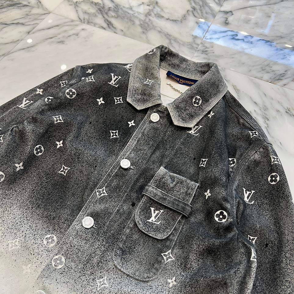 LOUIS VUITTON 2020SS Monogram Gradient Work Denim Jacket HLS09W