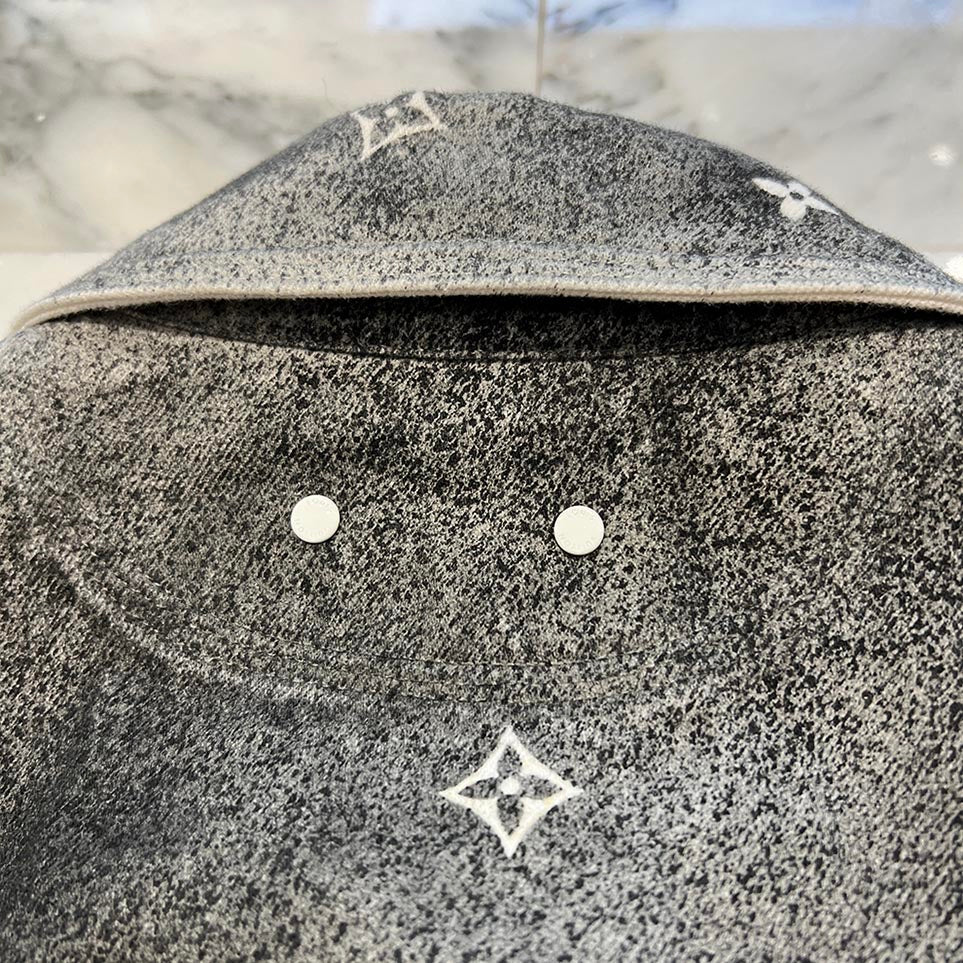 LOUIS VUITTON 2020SS Monogram Gradient Work Denim Jacket HLS09W Size M ルイヴィトン モノグラムグラデーションワーク デニムジャケット サイズM