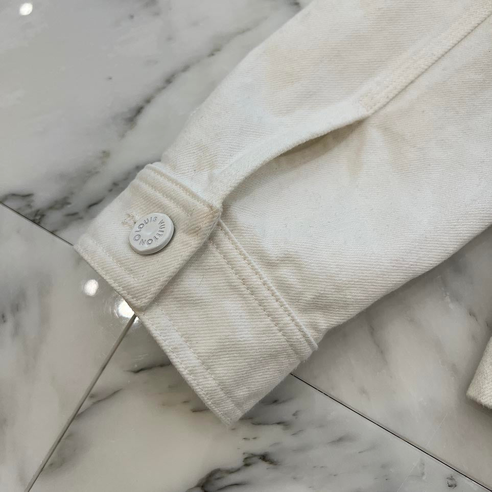 LOUIS VUITTON 2020SS Monogram Gradient Work Denim Jacket HLS09W Size M ルイヴィトン モノグラムグラデーションワーク デニムジャケット サイズM