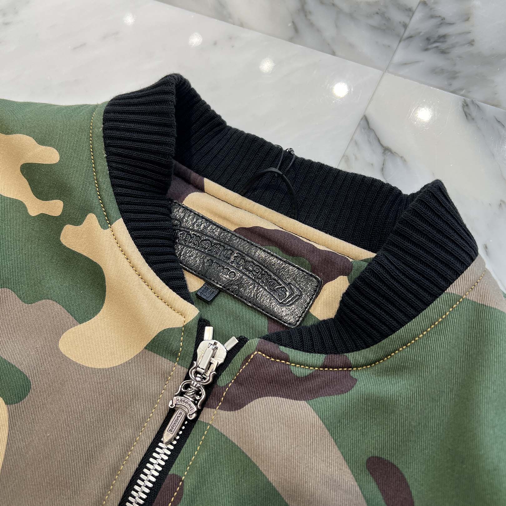 CHROME HEARTS×MATTY BOY Sex Record Camouflage Bomber Jacket Size M クロムハーツ×マッティボーイ セックスレコード カモフラージュ ボンバージャケット サイズＭ