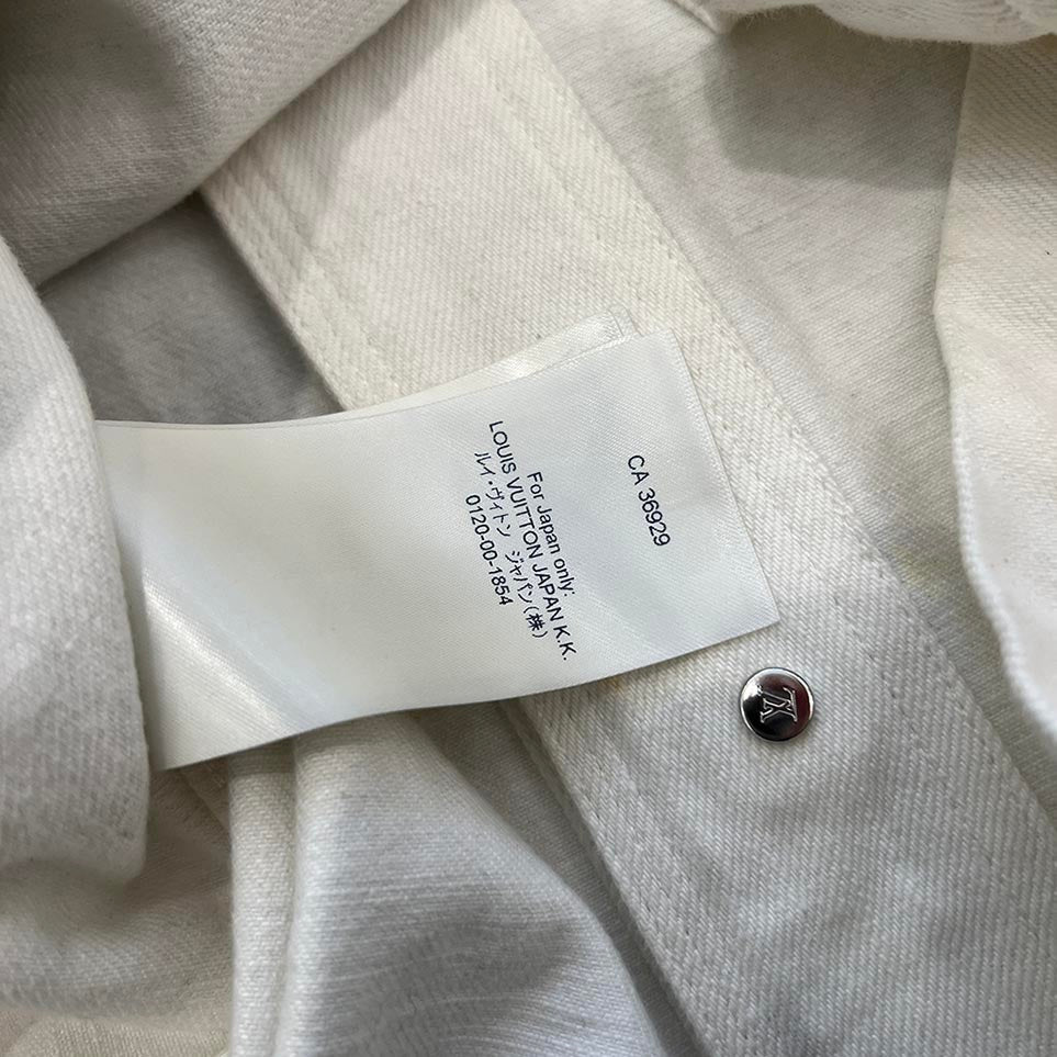 LOUIS VUITTON 2020SS Monogram Gradient Work Denim Jacket HLS09W Size M ルイヴィトン モノグラムグラデーションワーク デニムジャケット サイズM