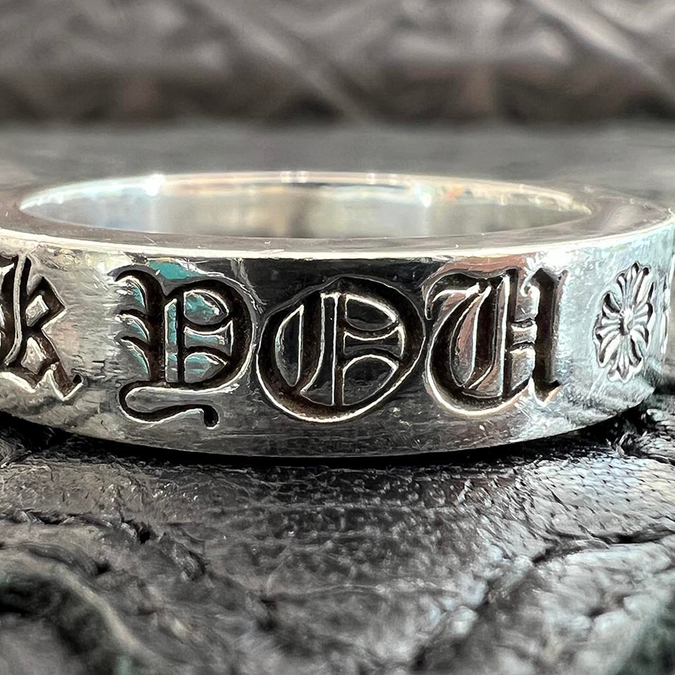 FUCK ENGRAVING WIDE RING -SILVER925- リング クロムハーツスペーサー
