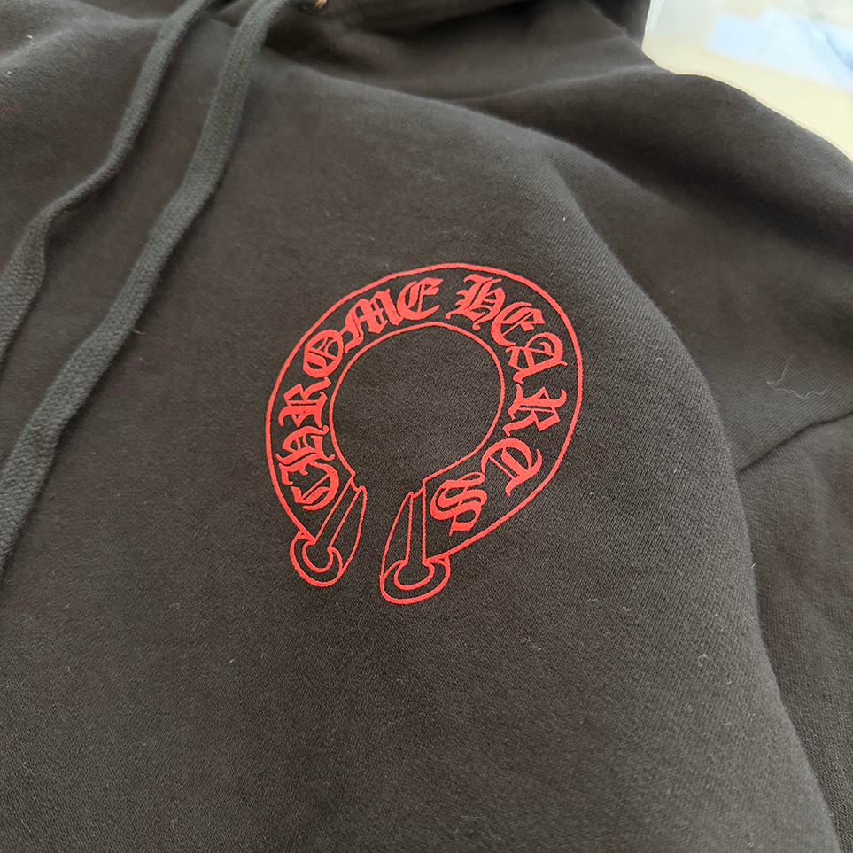 CHROME HEARTS Friends & Family Limited Floral Cross Arch Logo Pullover Hoodie Size XXL クロムハーツ フレンズアンドファミリー フローラルクロス アーチロゴ プルオーバーフーディ サイズXXL
