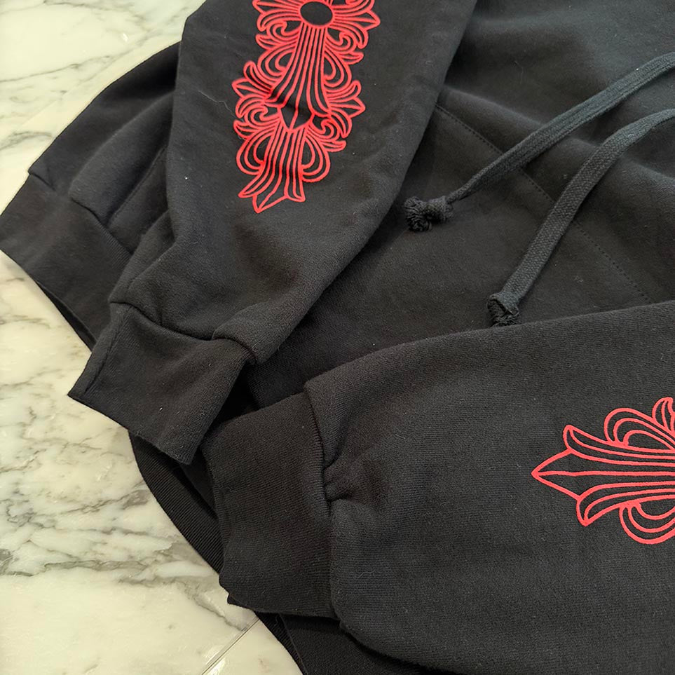 CHROME HEARTS Friends & Family Limited Floral Cross Arch Logo Pullover Hoodie Size XXL クロムハーツ フレンズアンドファミリー フローラルクロス アーチロゴ プルオーバーフーディ サイズXXL