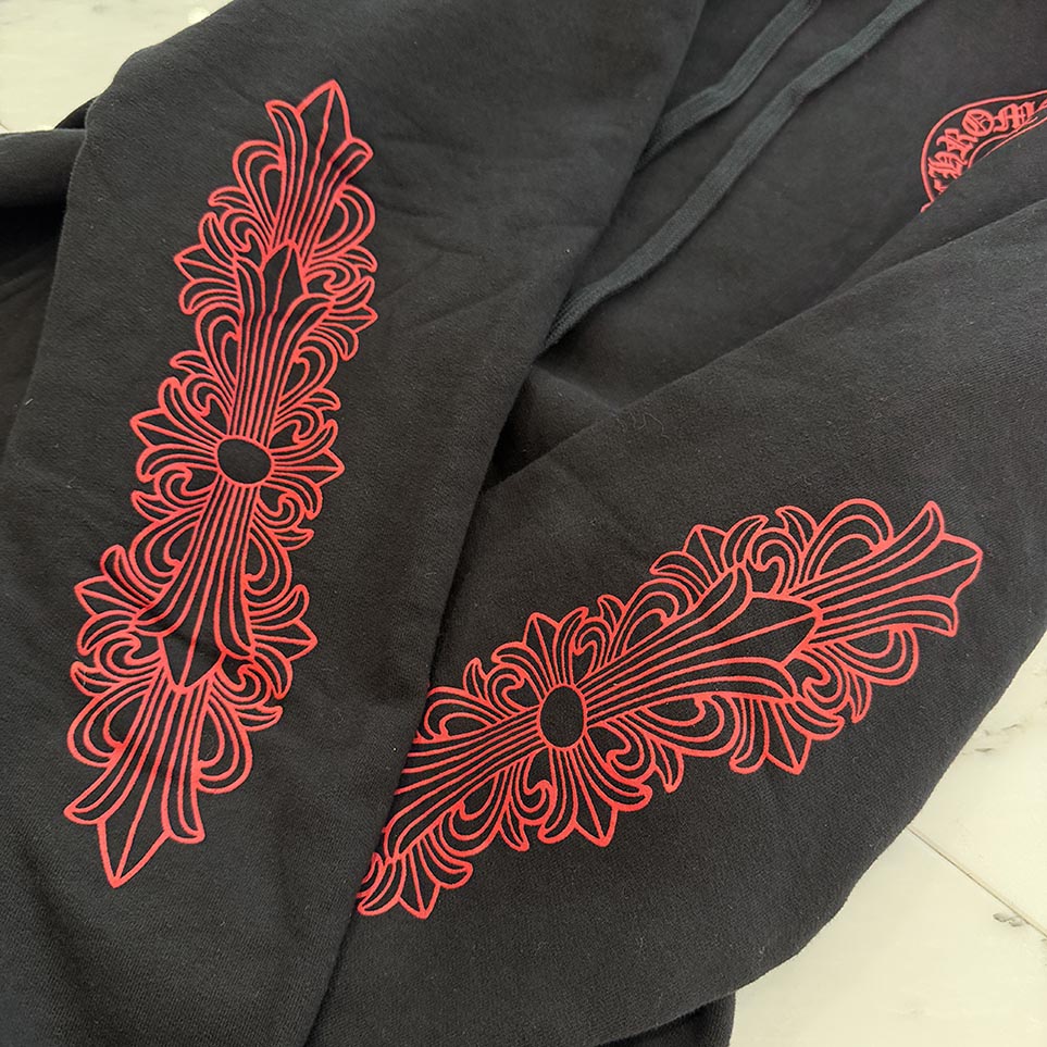 CHROME HEARTS Friends & Family Limited Floral Cross Arch Logo Pullover Hoodie Size XXL クロムハーツ フレンズアンドファミリー フローラルクロス アーチロゴ プルオーバーフーディ サイズXXL