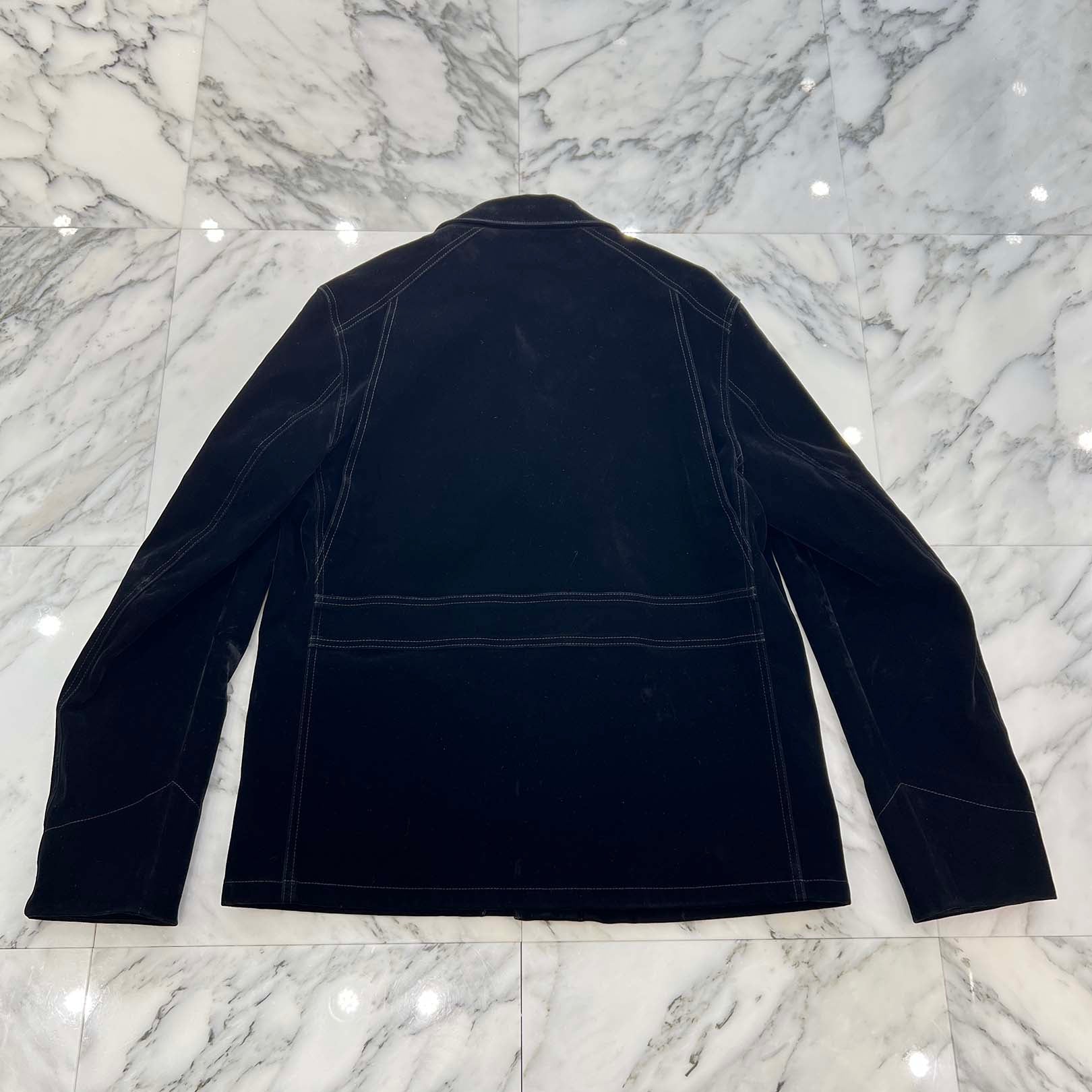 PRADA 2024SS Cotton Velvet Blouson Jacket GEB276 S000 12HO Size 52 プラダ コットンベルベット ブルゾンジャケット サイズ52