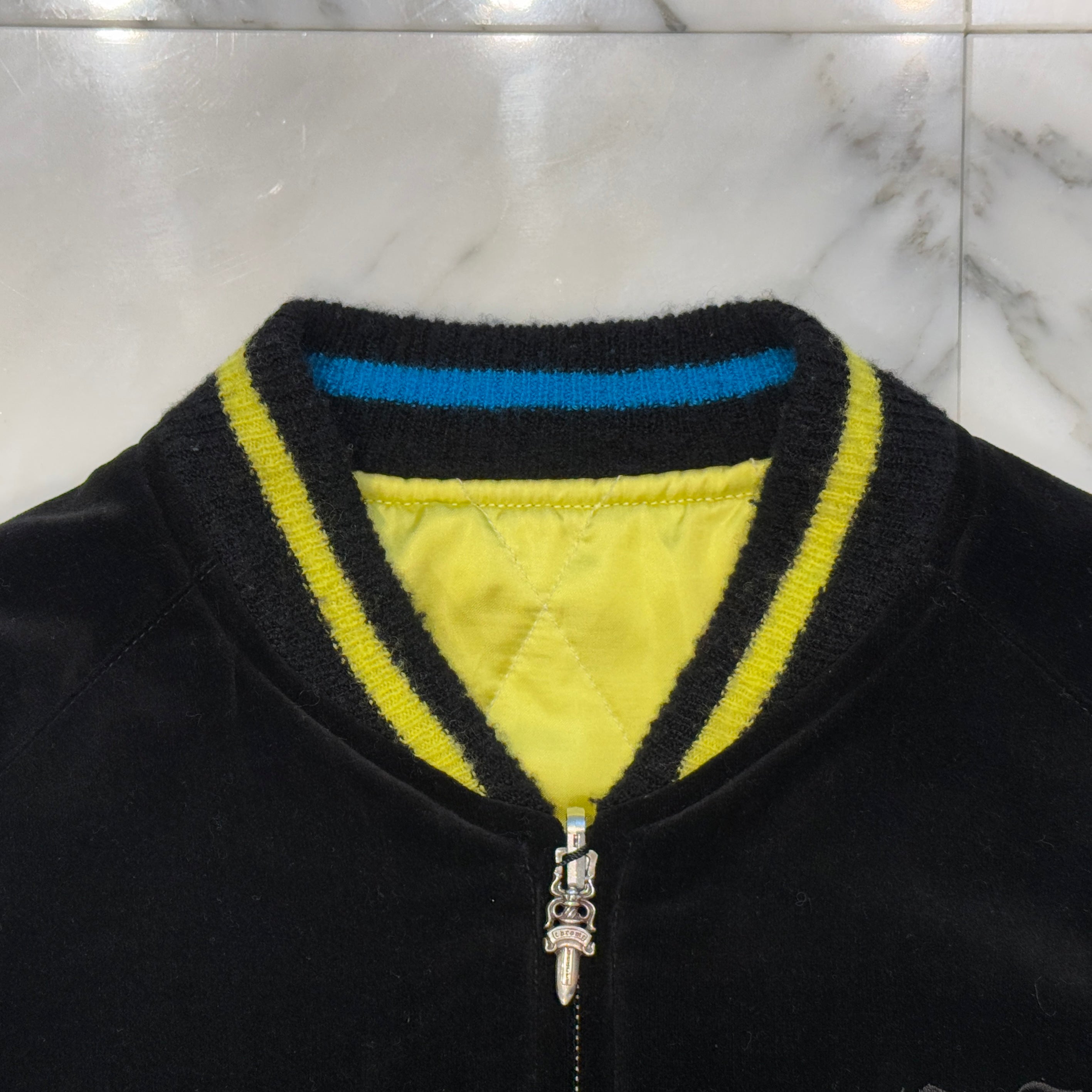 CHROME HEARTS×MATTY BOY Floral Cross Flaming Youth Hollywood Reversible Bomber Jacket Size M  フローラル クロス フレーミング ユース ハリウッド リバーシブル ボンバージャケット サイズM