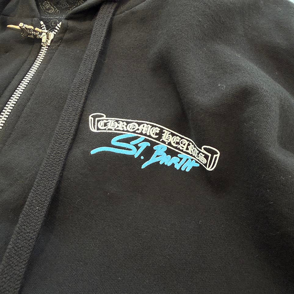 CHROME HEARTS St. Barth Limited Horseshoe Zip Up Hoodie Size L クロムハーツ セントバース限定 ホースシュー ジップアップフーディー サイズL