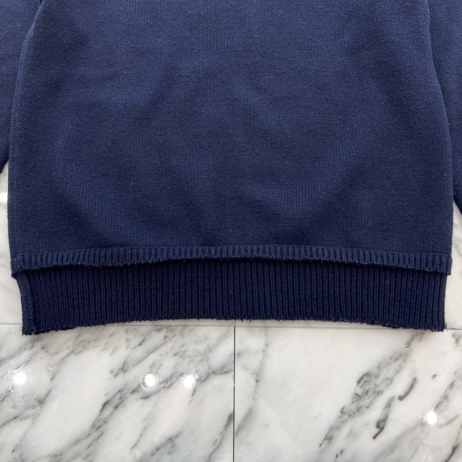 Maison Margiela 2022AW 5G Elbow Patch Shetland Knit Sweater SI1GP0001 Size L メゾンマルジェラ 5Gエルボーパッチシェットランドニットセーター サイズL