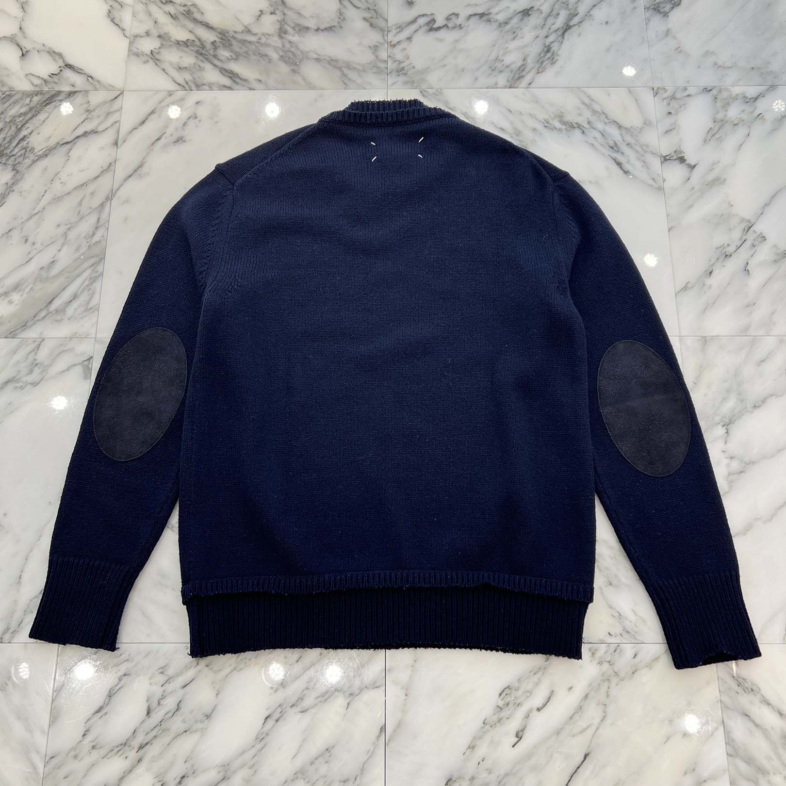 Maison Margiela 2022AW 5G Elbow Patch Shetland Knit Sweater