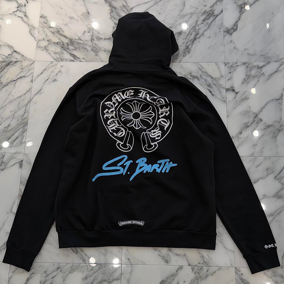 CHROME HEARTS St. Barth Limited Horseshoe Zip Up Hoodie Size L クロムハーツ セントバース限定 ホースシュー ジップアップフーディー サイズL