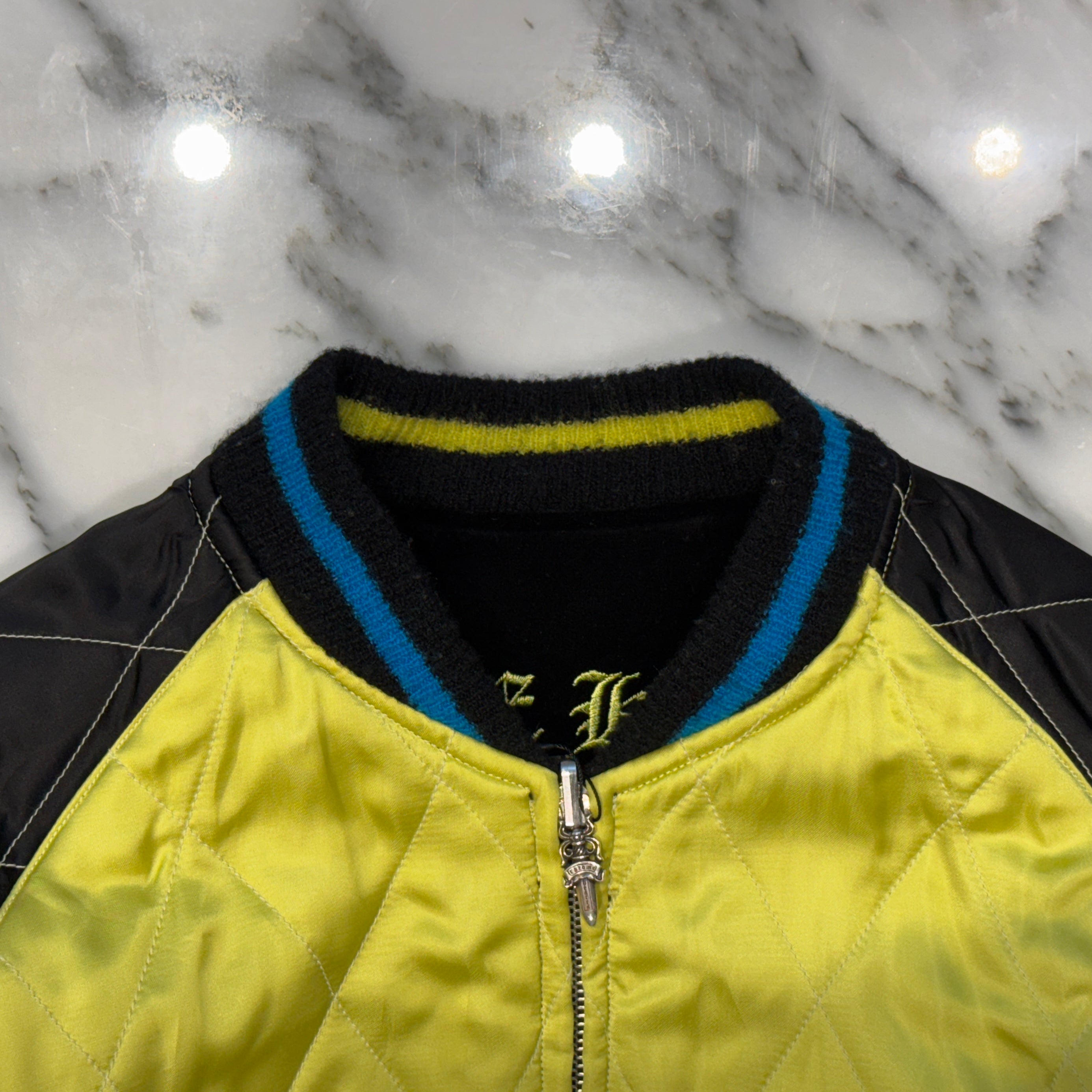 CHROME HEARTS×MATTY BOY Floral Cross Flaming Youth Hollywood Reversible Bomber Jacket Size M  フローラル クロス フレーミング ユース ハリウッド リバーシブル ボンバージャケット サイズM