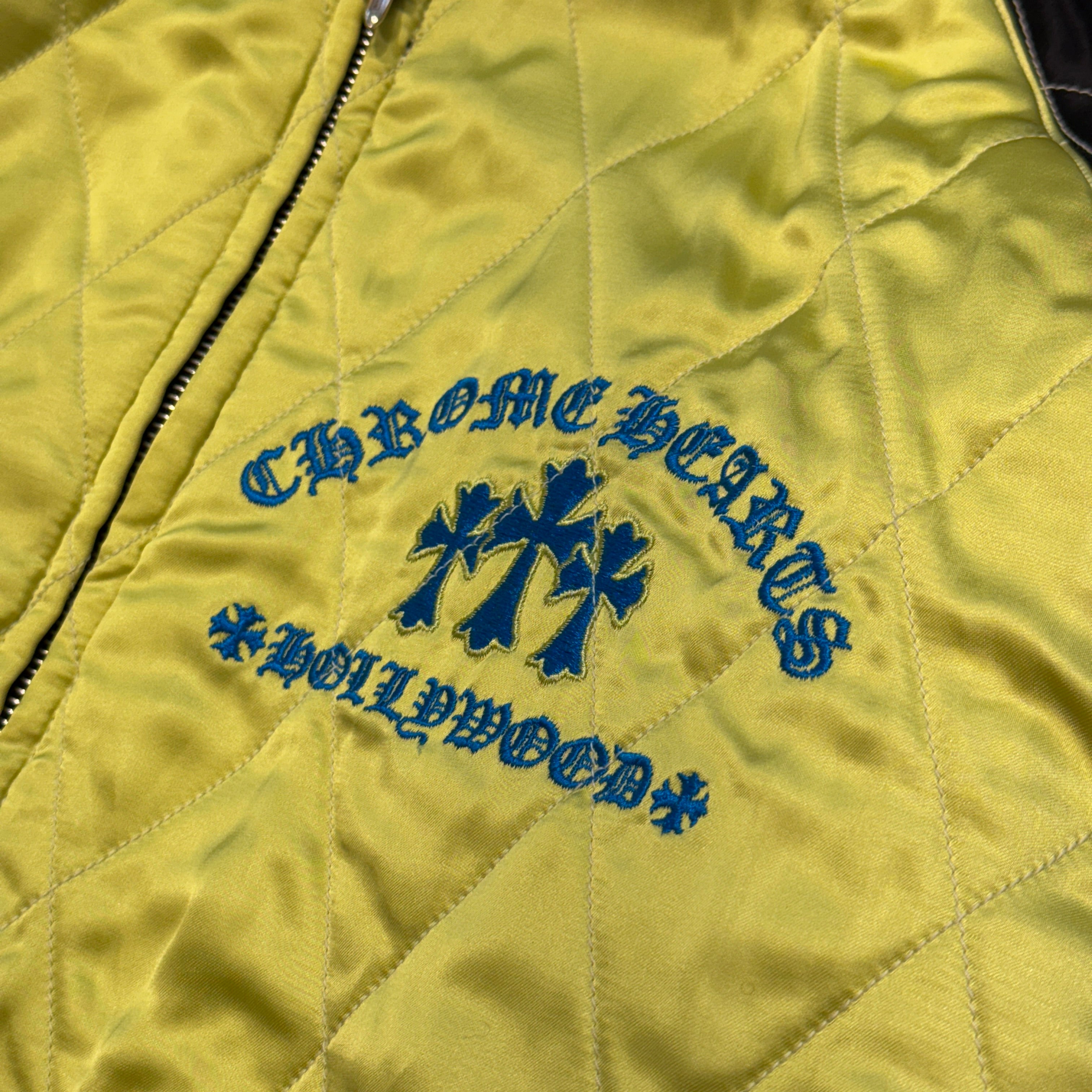 CHROME HEARTS×MATTY BOY Floral Cross Flaming Youth Hollywood Reversible Bomber Jacket Size M  フローラル クロス フレーミング ユース ハリウッド リバーシブル ボンバージャケット サイズM