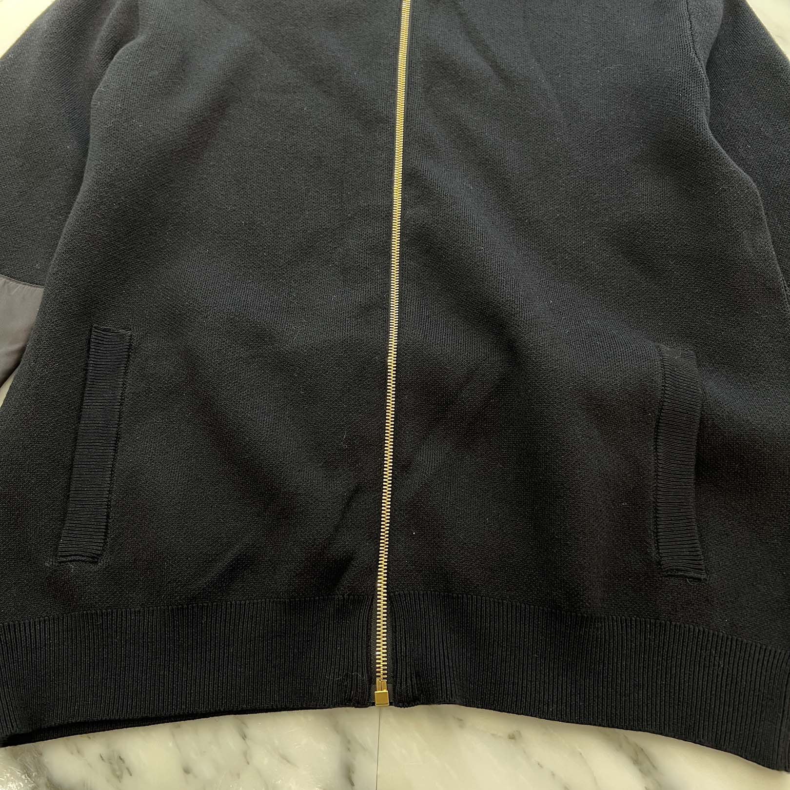 VERSACE 2023AW Barocco Medusa Zip Up Knit Sweater 1012544 1A10257 Size 52 ヴェルサーチェ バロッコ メデューサ ジップアップ ニットセーター サイズ52