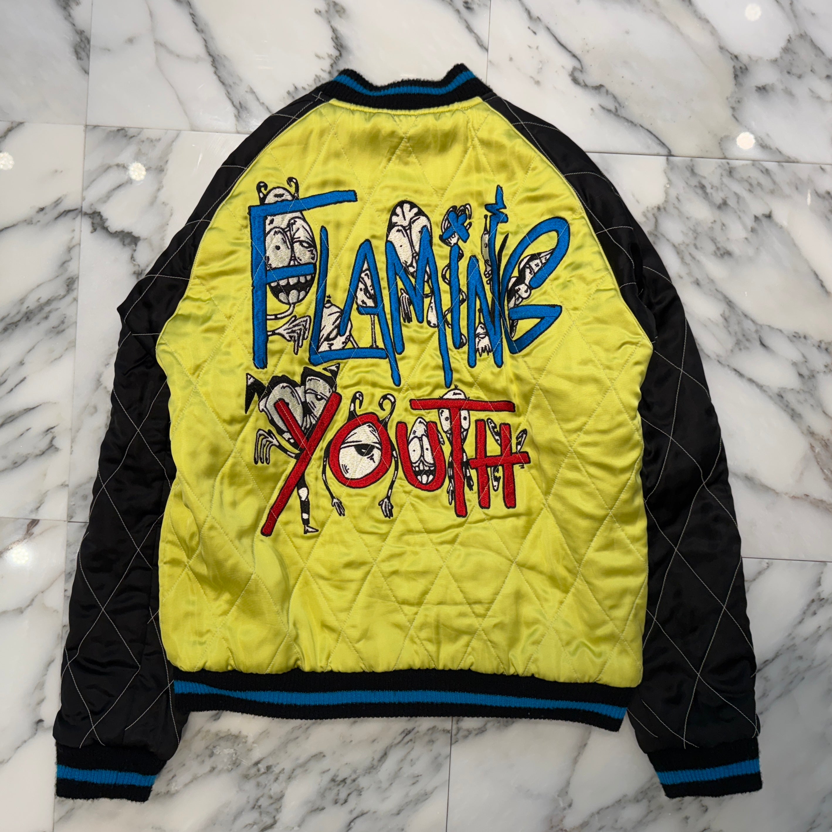 CHROME HEARTS×MATTY BOY Floral Cross Flaming Youth Hollywood Reversible Bomber Jacket Size M  フローラル クロス フレーミング ユース ハリウッド リバーシブル ボンバージャケット サイズM